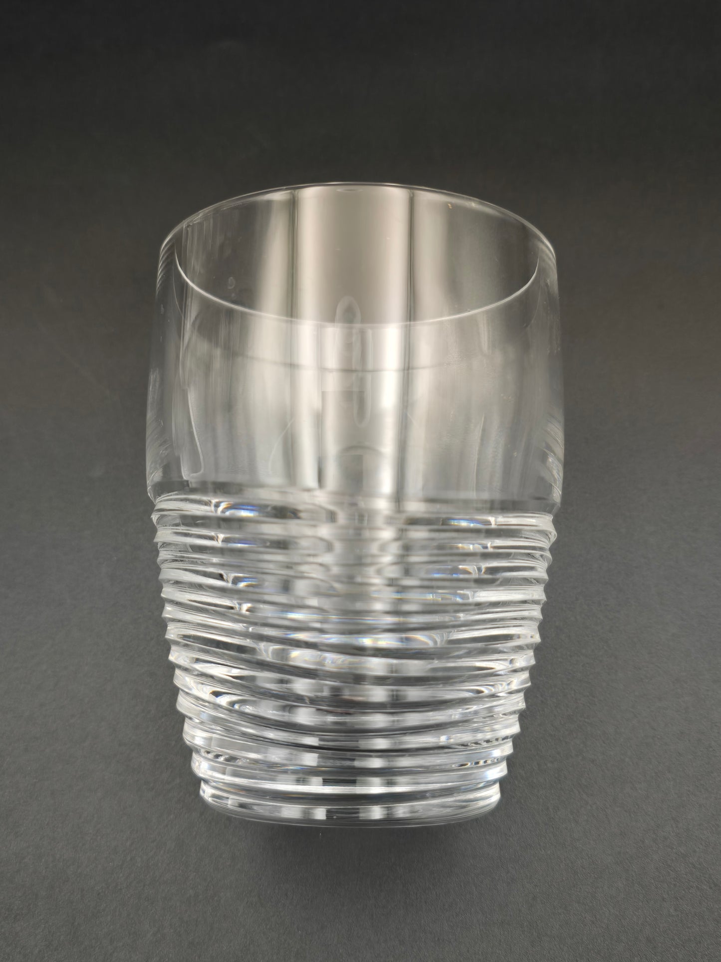 Set of 6 Waterford Crystal Jasper Conran Strata Tumblers – Heavy Cut 300ml Glasses, Signed, c.2000s, Ireland