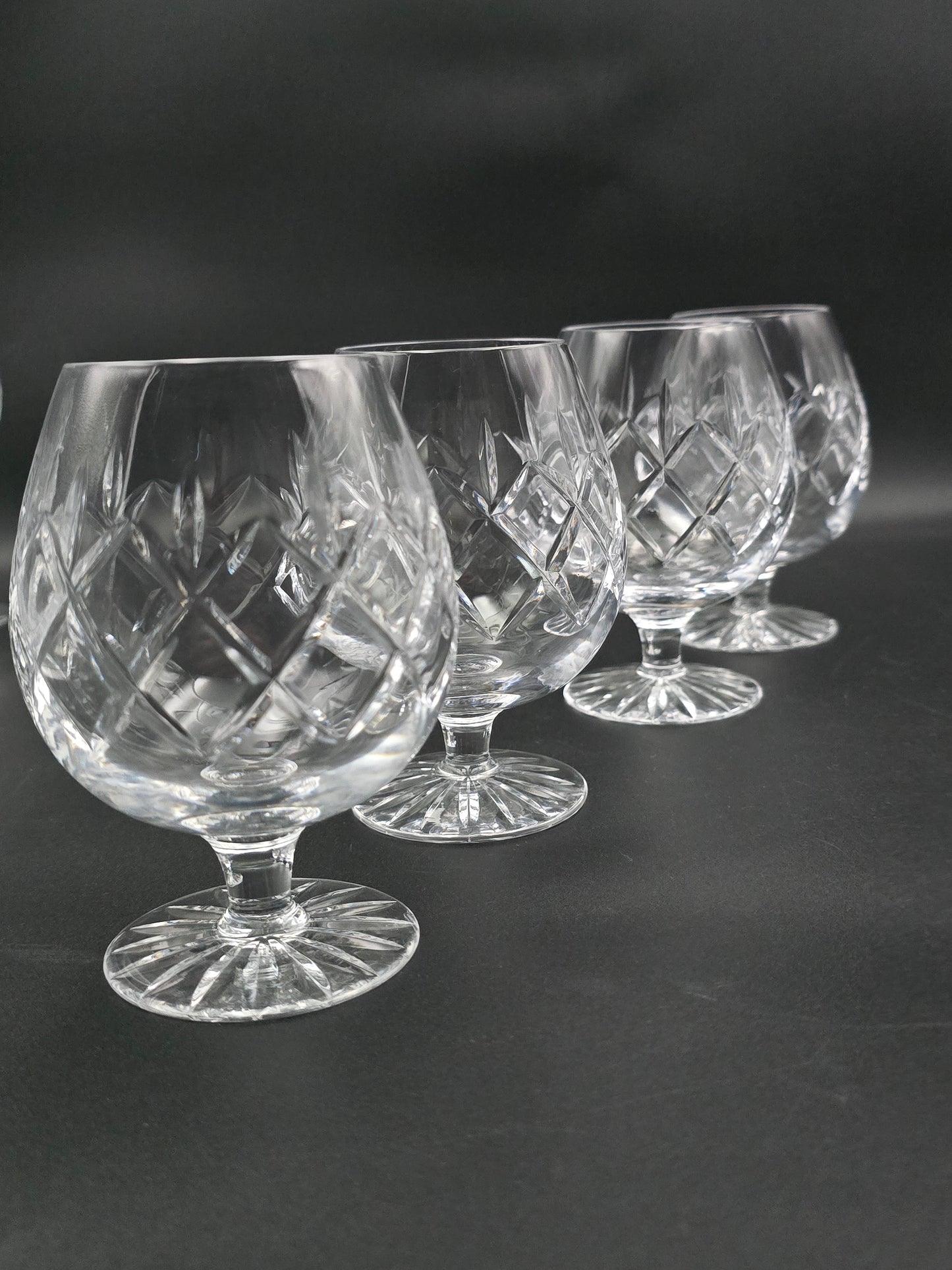 Set of 4 Crystal Brandy or Cognac glasses 11oz
