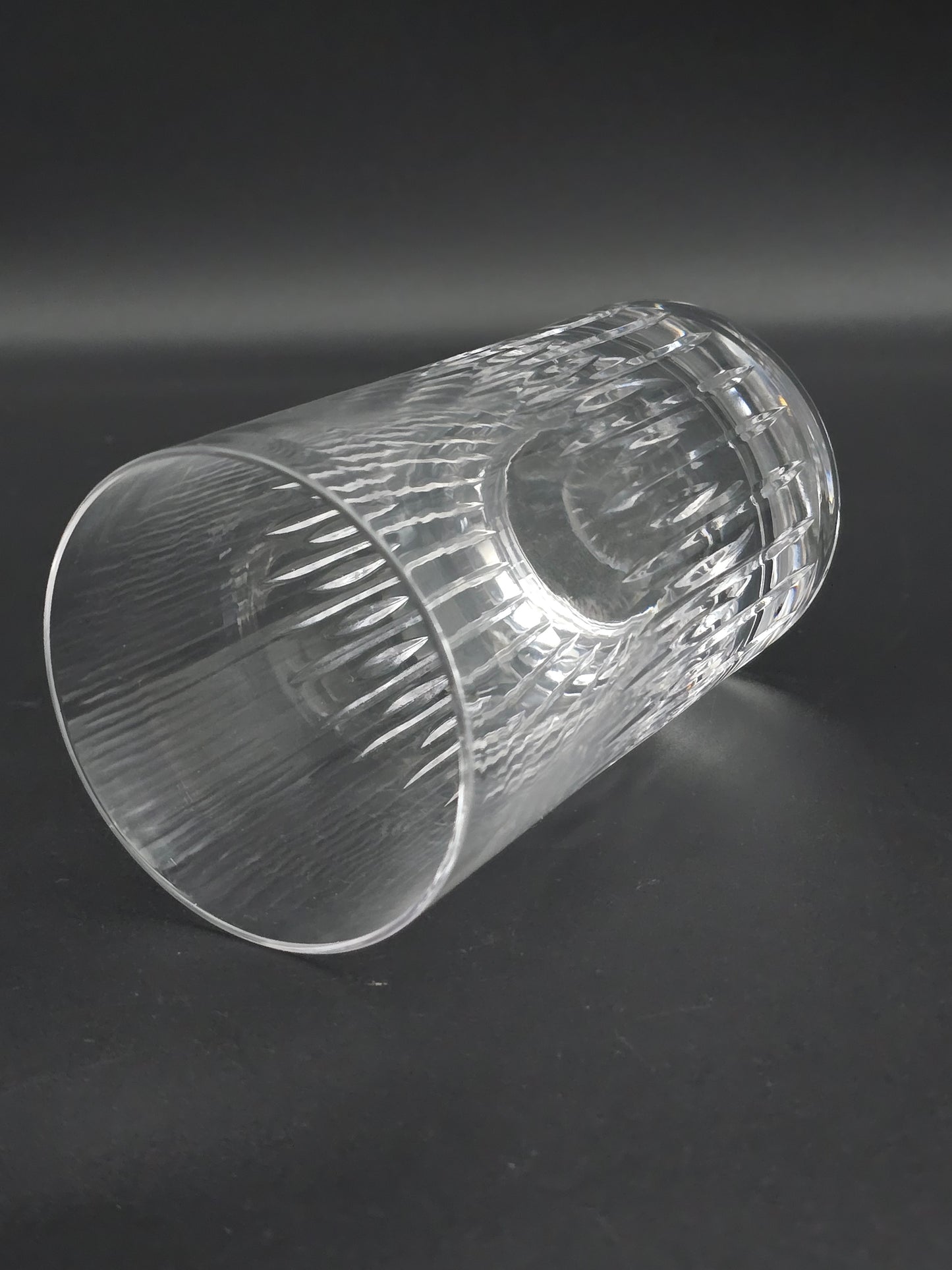 Set of 4 Atlantis Crystal Sonnet Pattern Hi Ball Tumbler glasses. 350ml