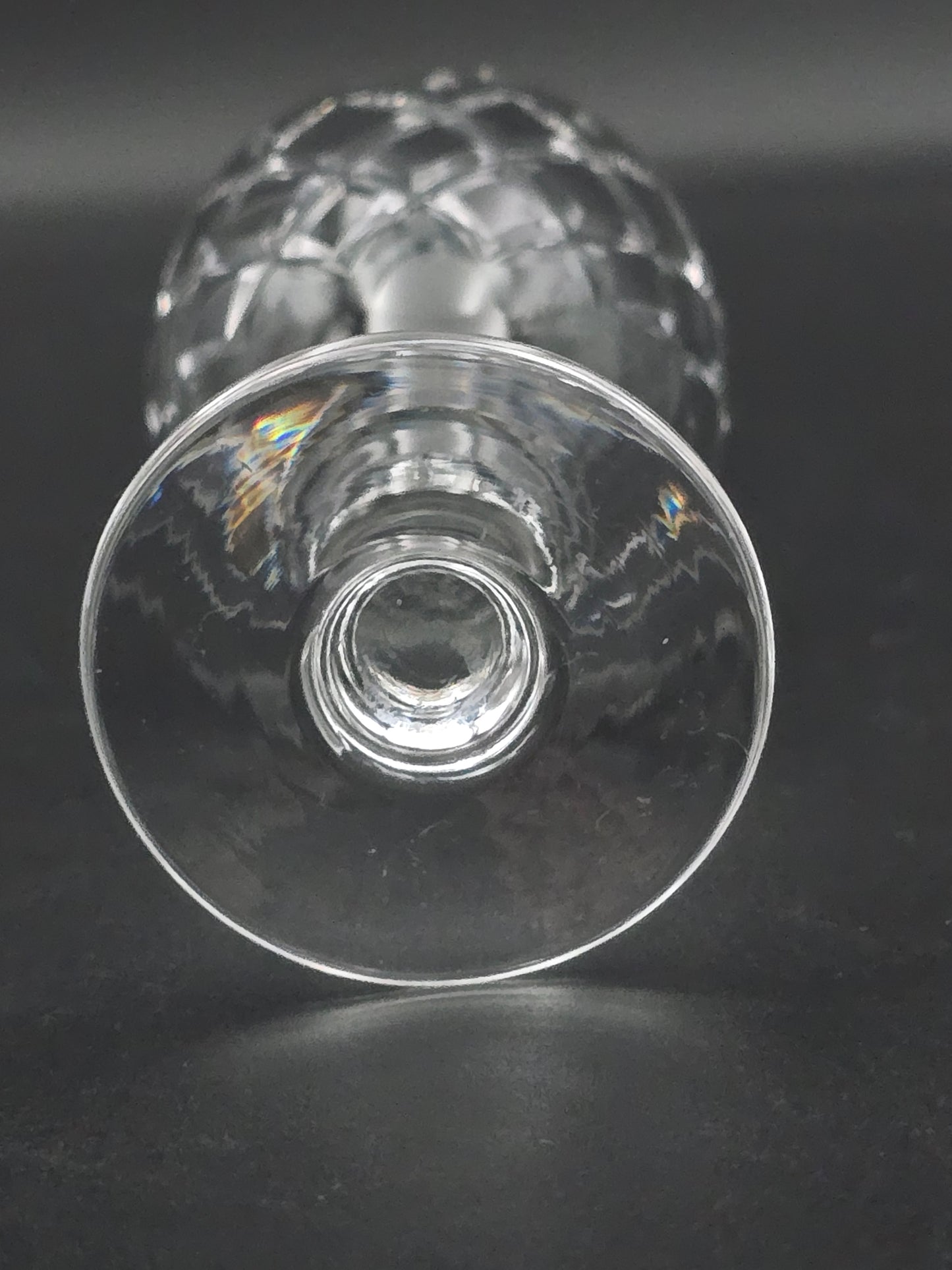 Set of 5 Webb Corbett Clifton Pattern Crystal liqueur glasses. 100ml.