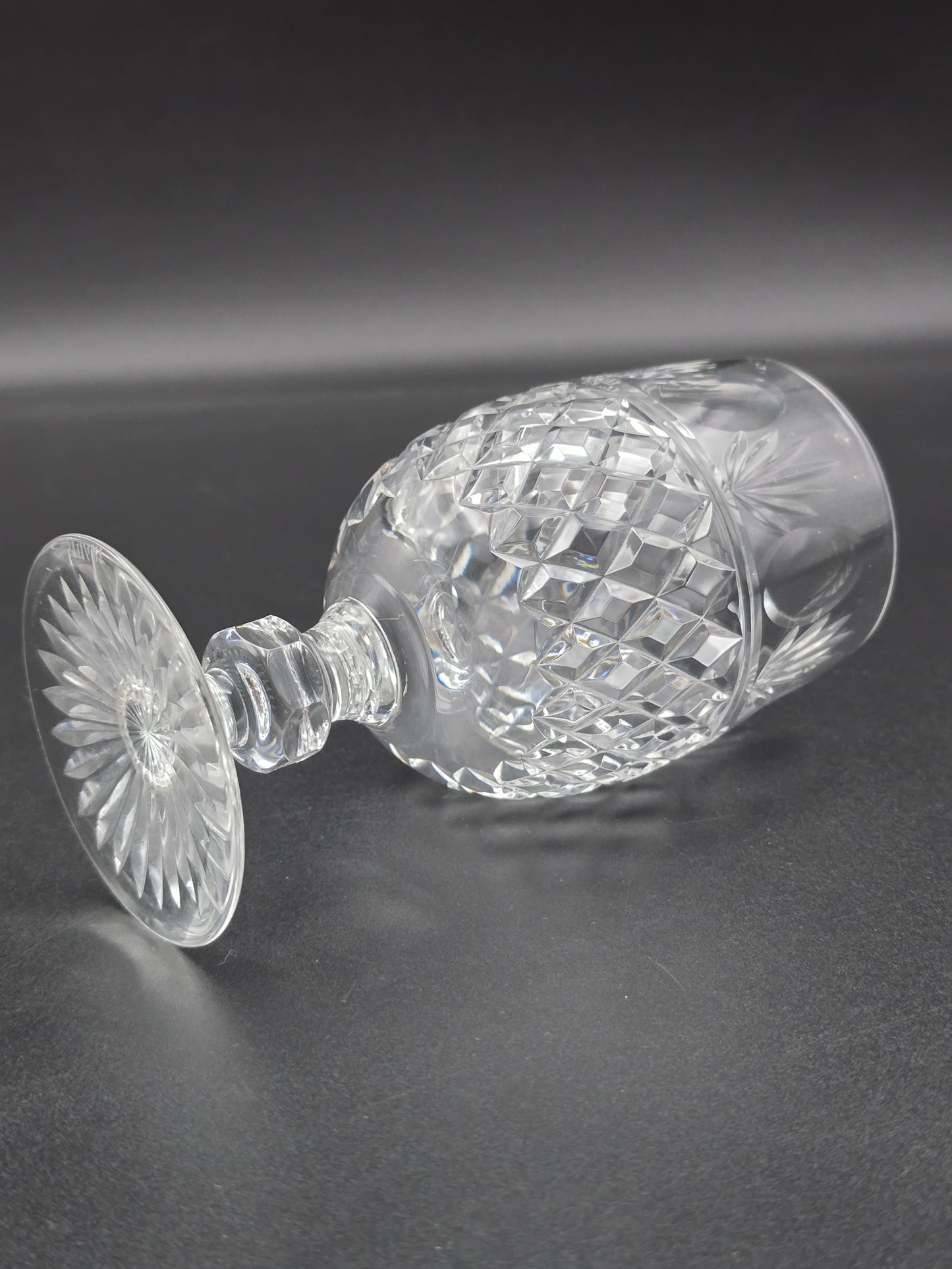 Stuart Crystal Montrose Pattern set of 4 Crystal wine glasses