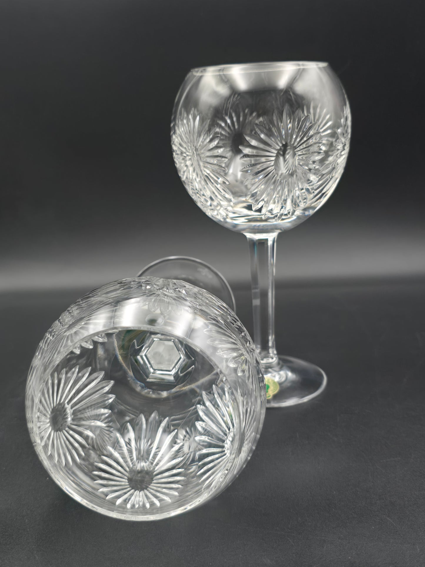 Waterford Crystal The Millennium Collection Toasting Goblets Pair. Third Toast - Health. Boxed.