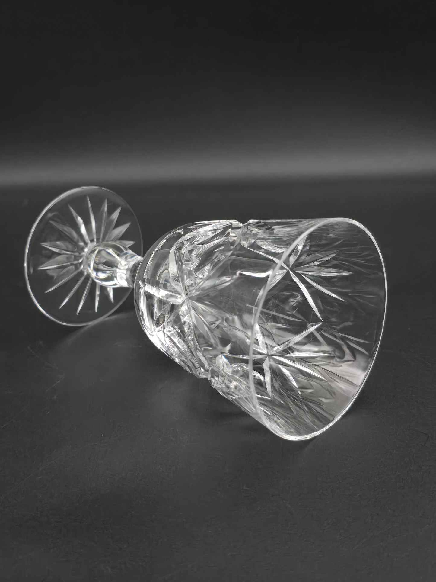Set of 4* Large Vintage Crystal wine glasses. 250ml