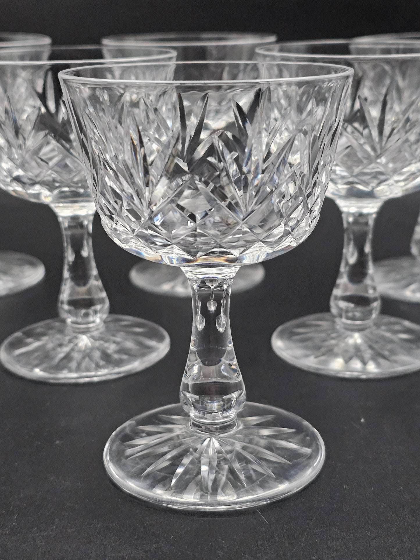 Set of 6 Crystal Champagne Coupes 150ml