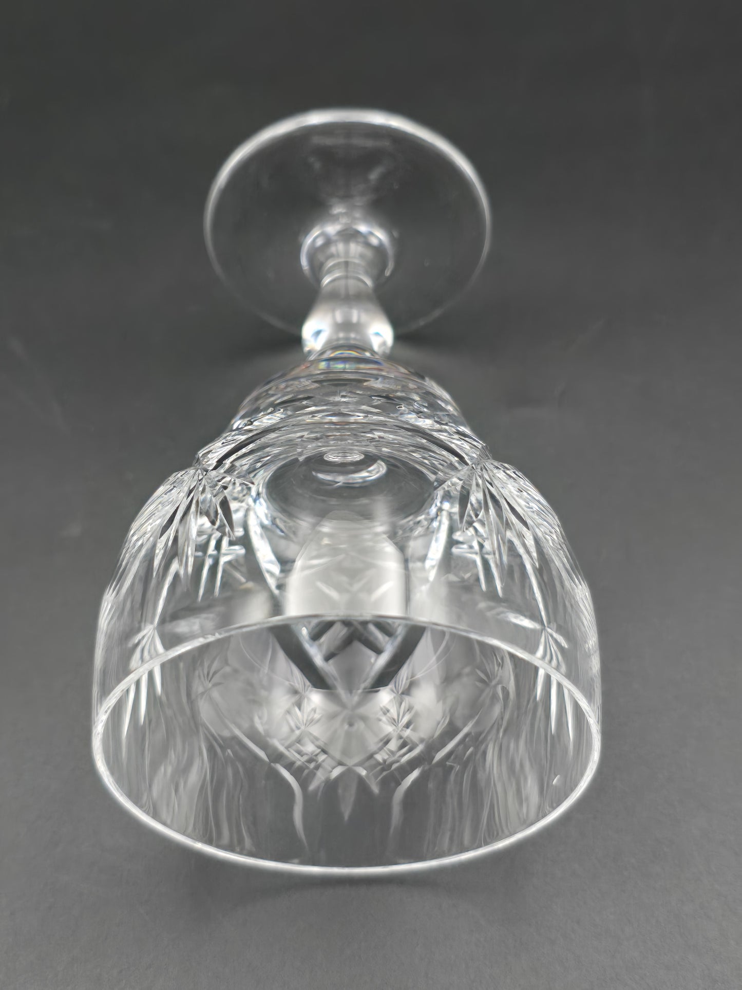 Royal Brierley Elizabeth Pattern Crystal wine glasses 175ml 12.5cm tall