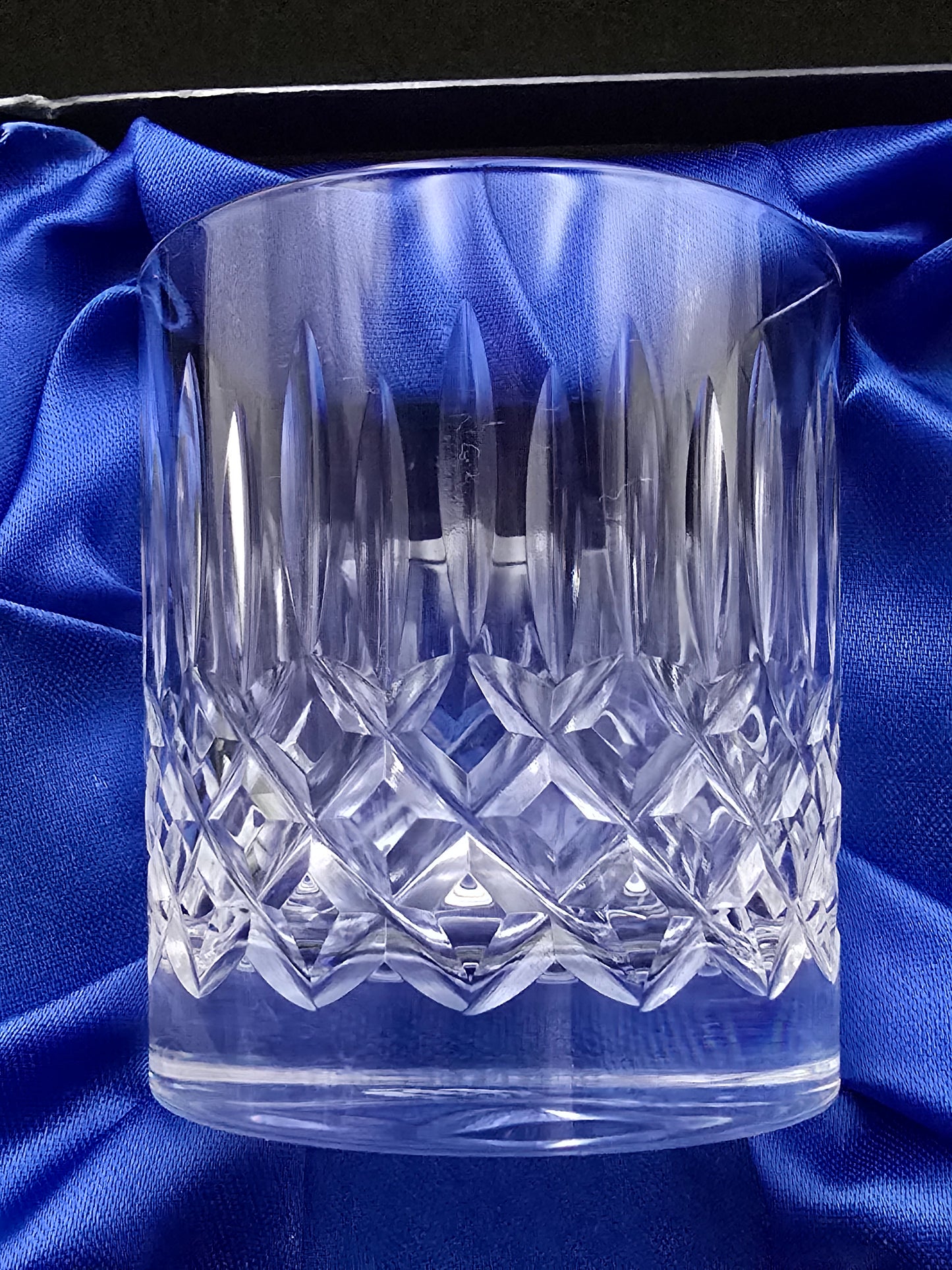 Set of 4 Vintage Edinburgh Crystal Appin Pattern 8oz Tumblers. Boxed.