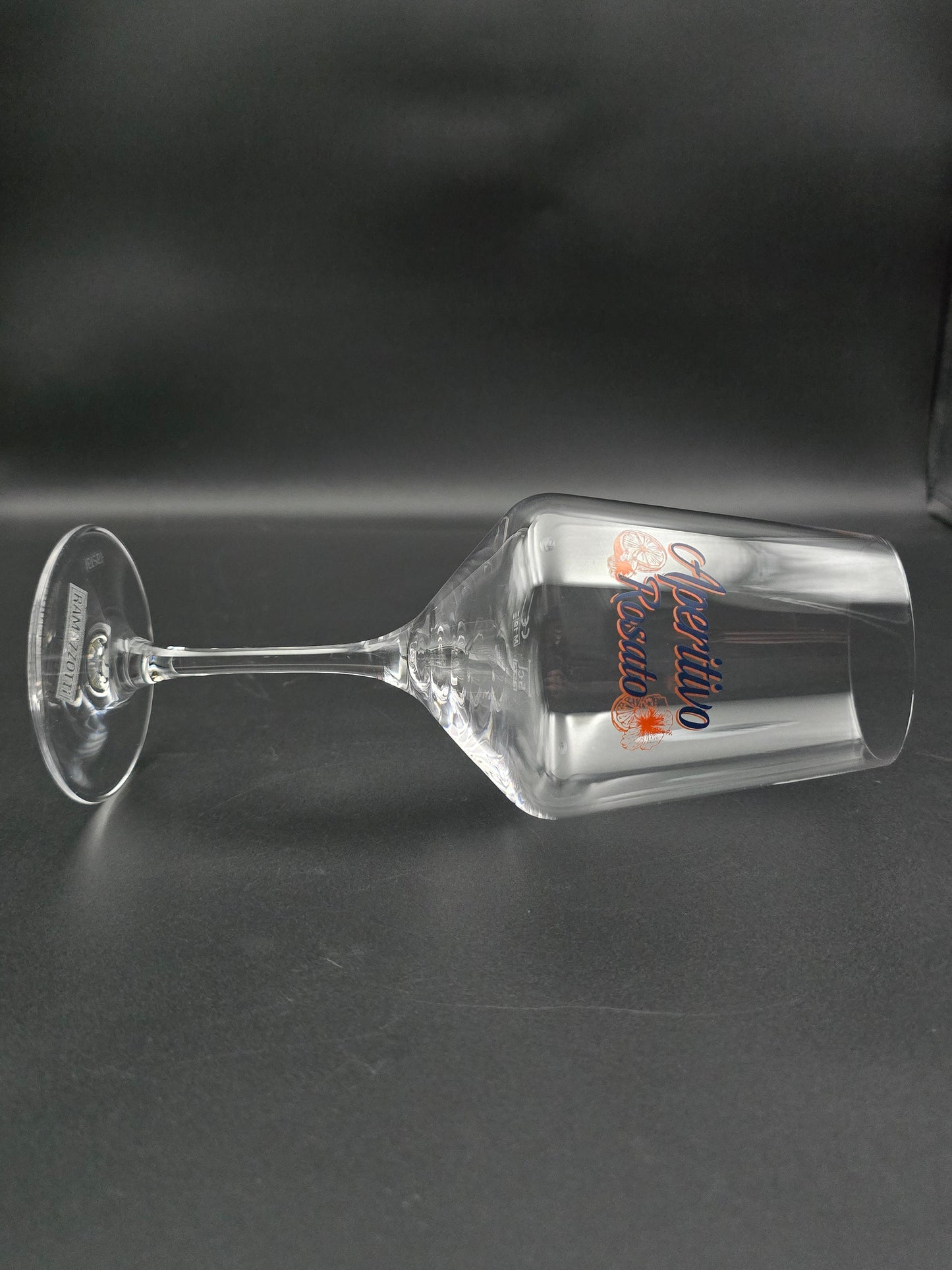 Set of 6 Ramazzotti Aperitivo Rosato Crystal Glasses. 550ml 22.5cm tall.