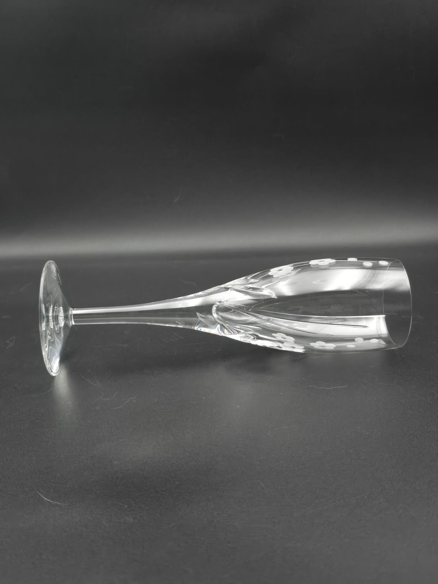 Single Royal Doulton Chelsea Pattern Crystal Champagne Flute. 200ml