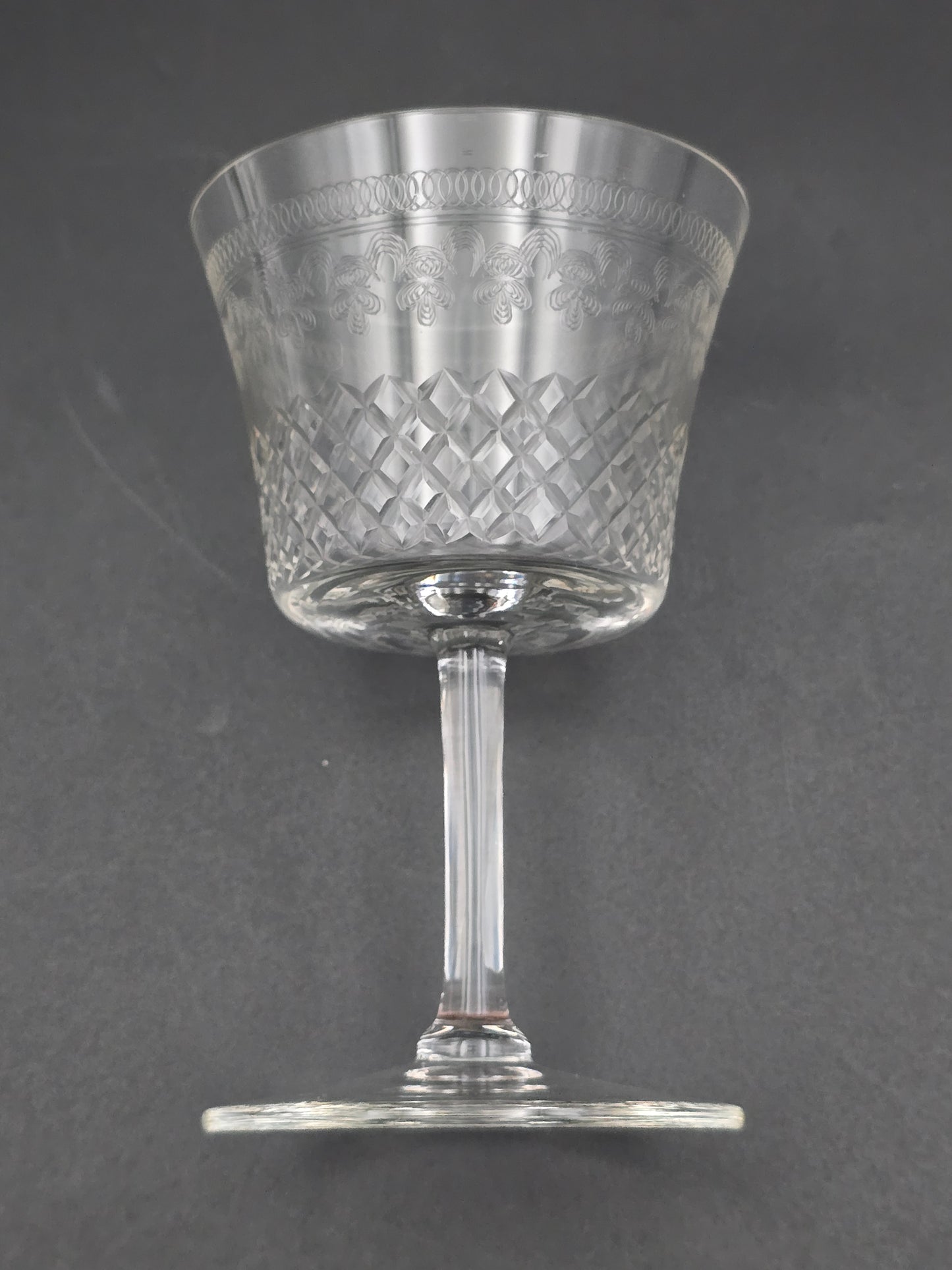 Trio of Lady Hamilton Pall Mall large sherry glasses 135ml