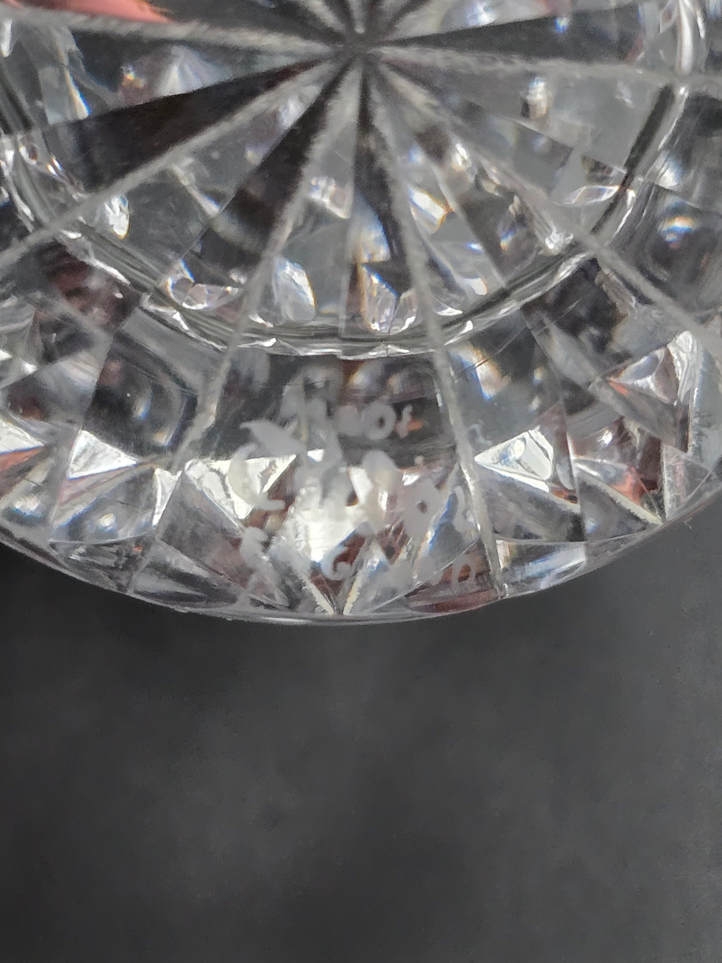 Set of 5 Small Tudor Crystal Raleigh Pattern English Crystal Tumblers 125ml 8cm tall