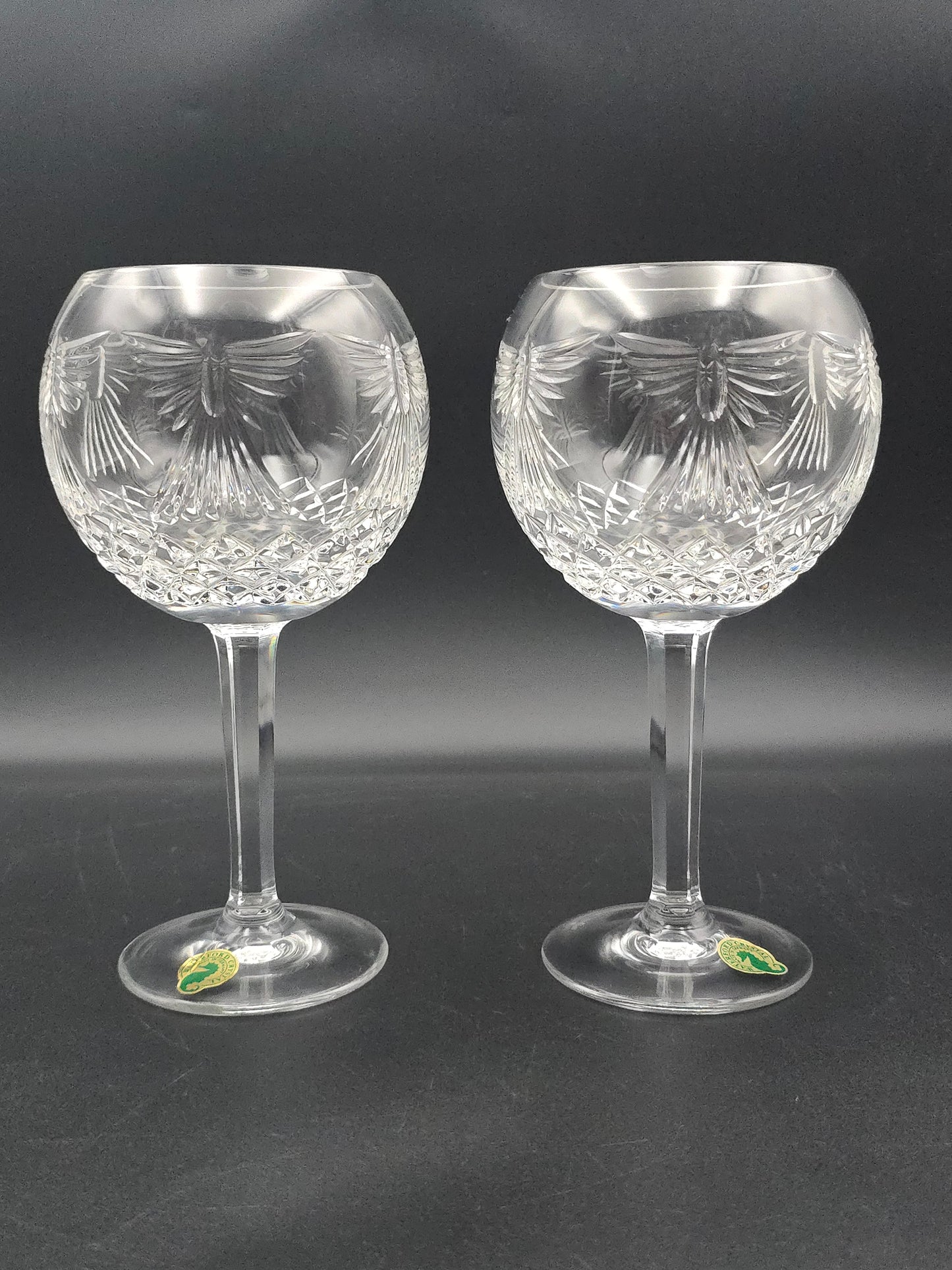 Waterford Crystal The Millennium Collection Toasting Goblets Pair. Fifth Toast - Peace. Boxed