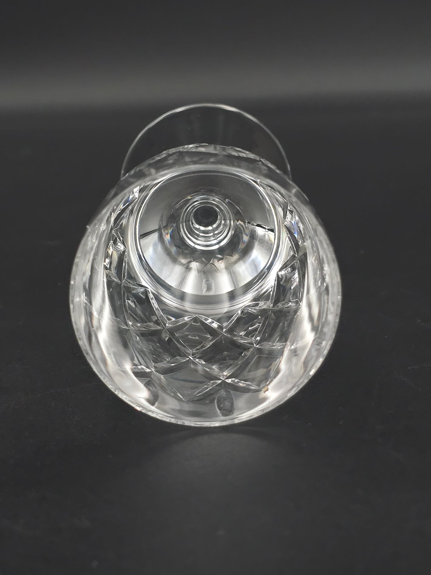Set of 5 Webb Corbett Clifton Pattern Crystal liqueur glasses. 100ml.
