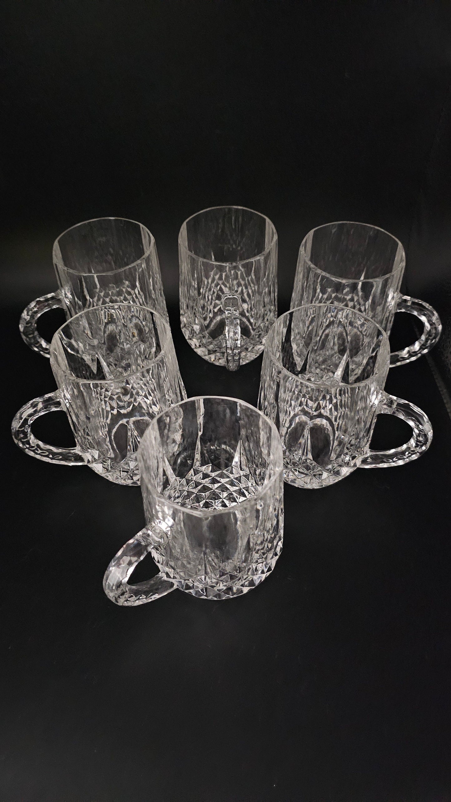 Crystal D'Adriana set of 6 crystal Beer Glasses