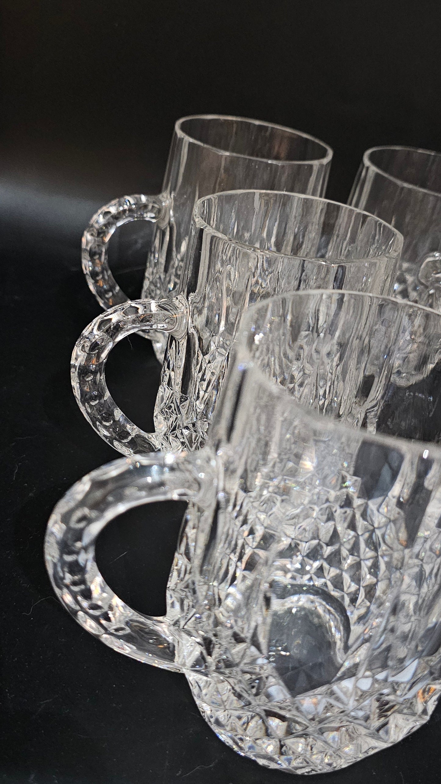 Crystal D'Adriana set of 6 crystal Beer Glasses