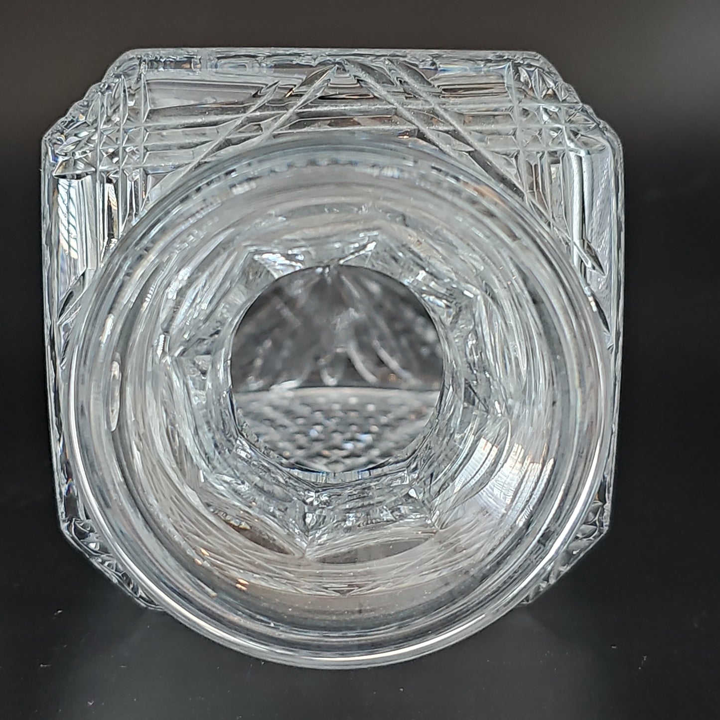 Stuart Crystal Manhattan Pattern Decanter