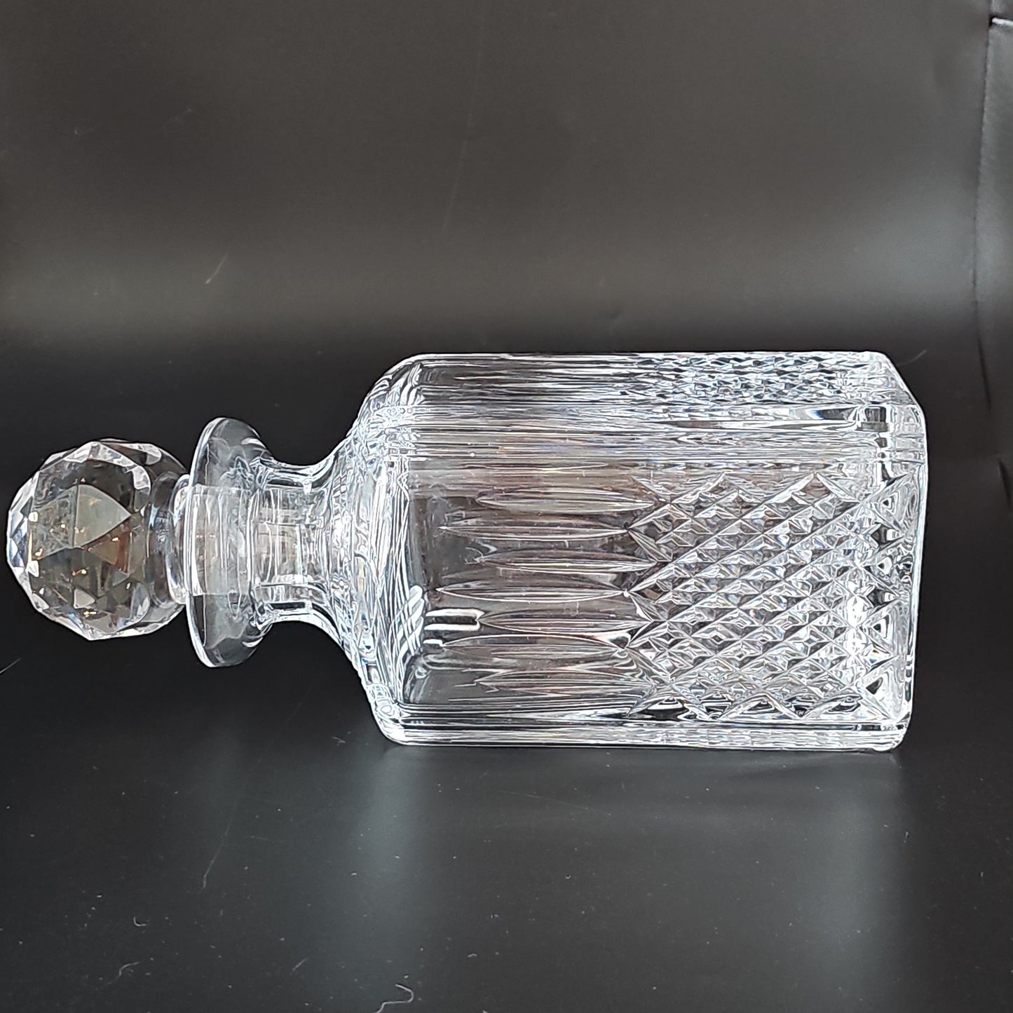 Stuart Crystal Manhattan Pattern Decanter