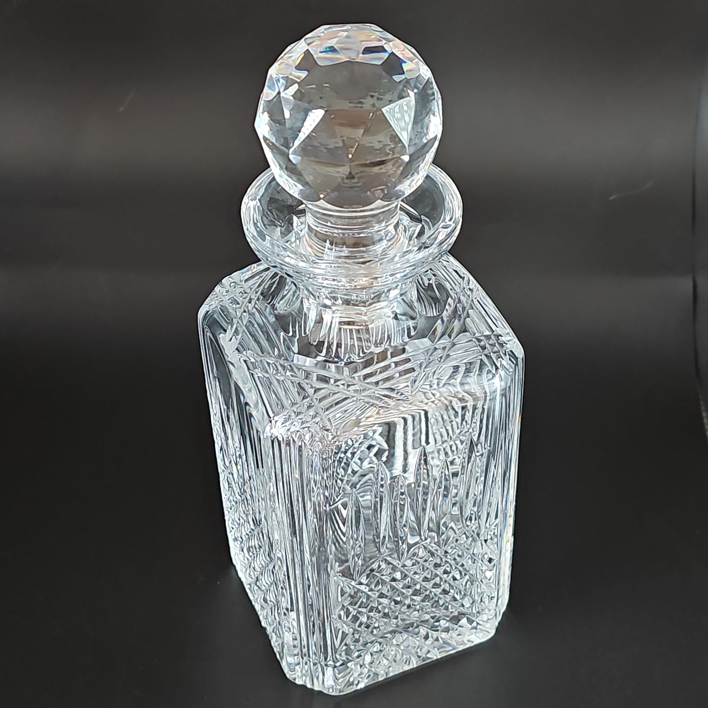 Stuart Crystal Manhattan Pattern Decanter