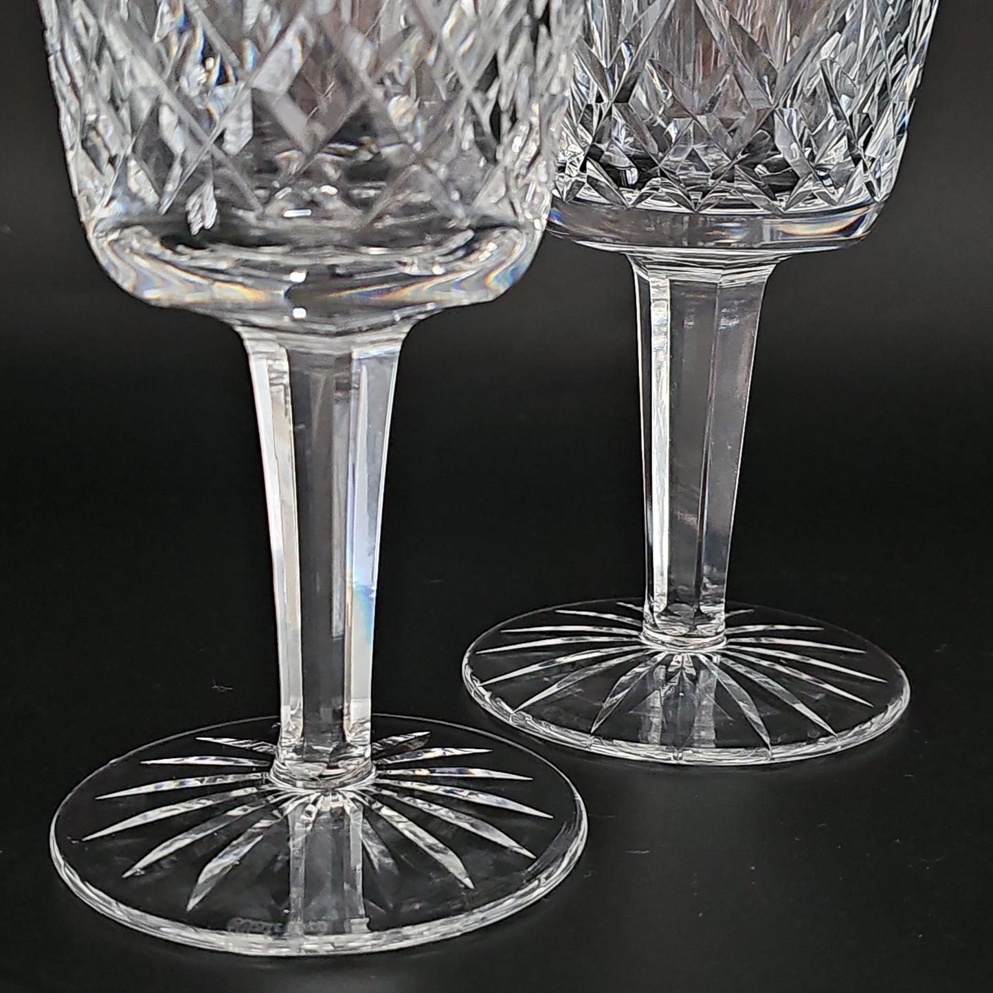 Stunning Large Waterford Lismore Wine glasses.