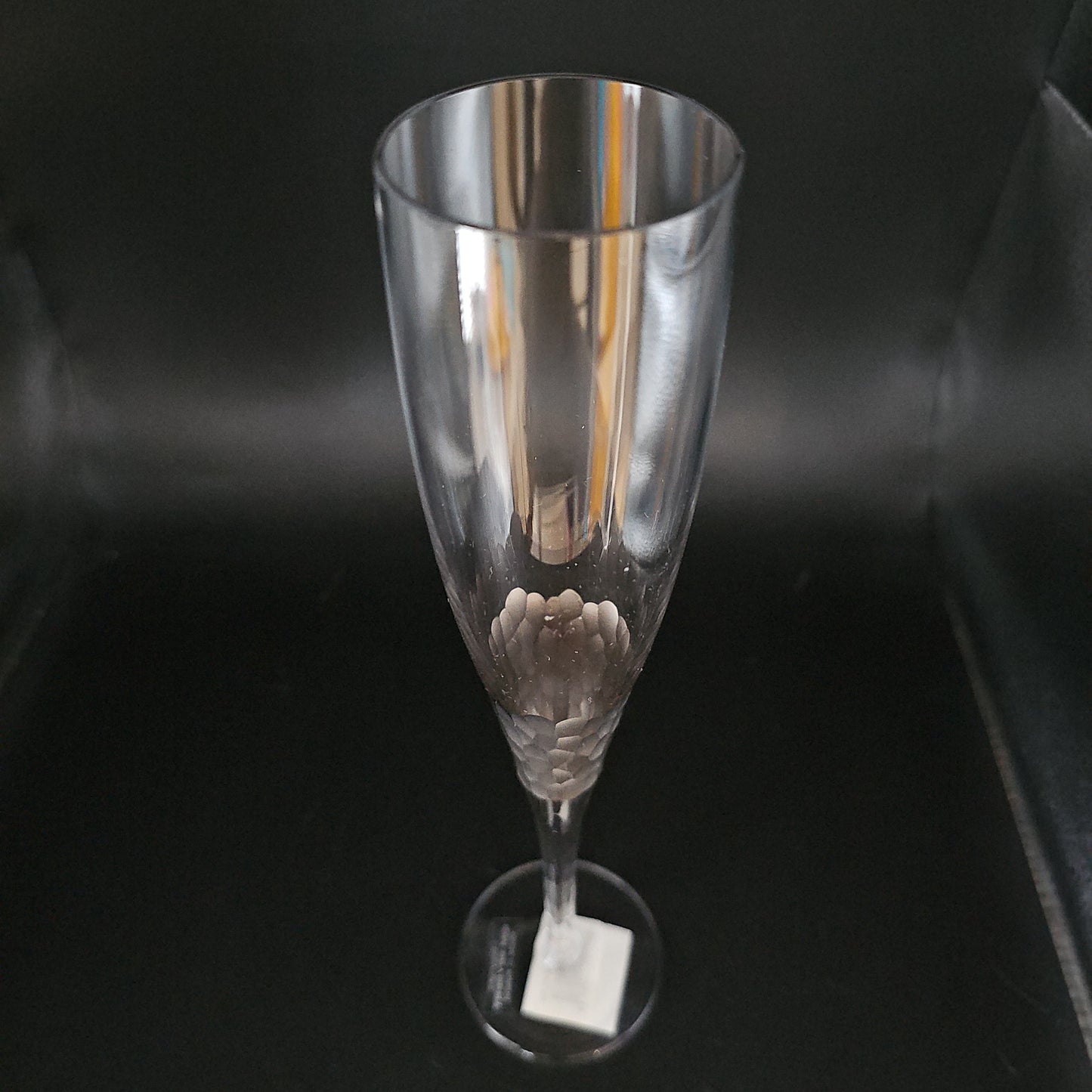 Kim Seybert Paillette Golden effect Champagne Flutes. Full set of 6