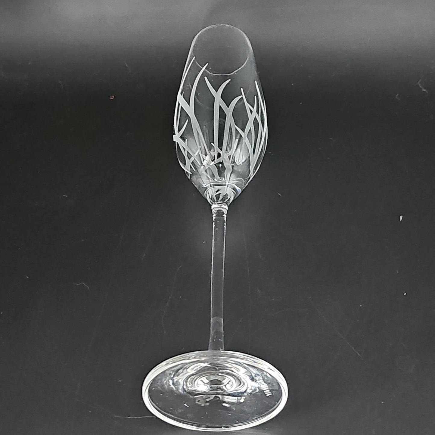 Galway Living Crystal Fire pattern Champagne flutes. Set of 4.