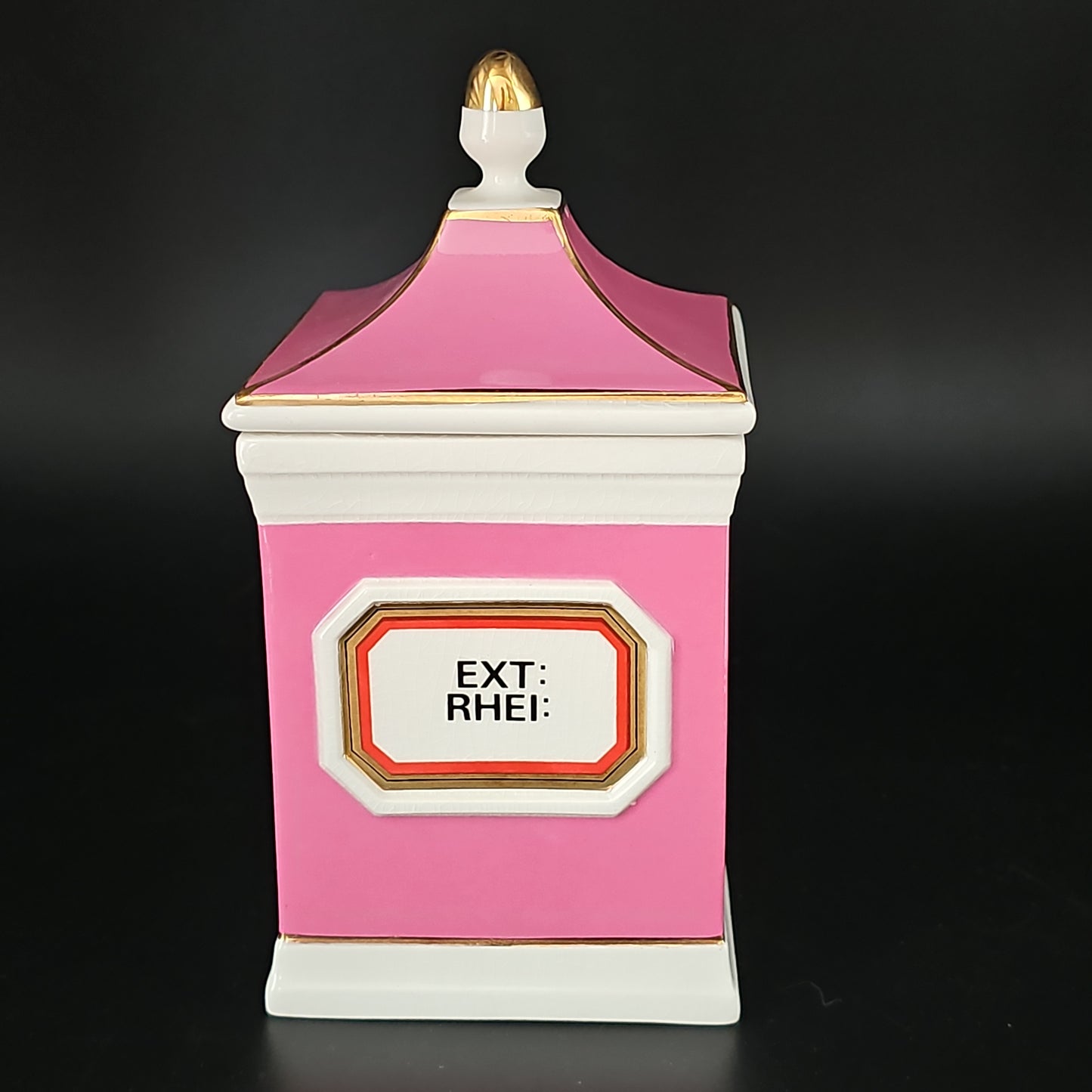 Rare Antique Style Gladstone Pottery Museum Chalsyn Ltd Apothecary Pharmacy Jar. Ext RHEI