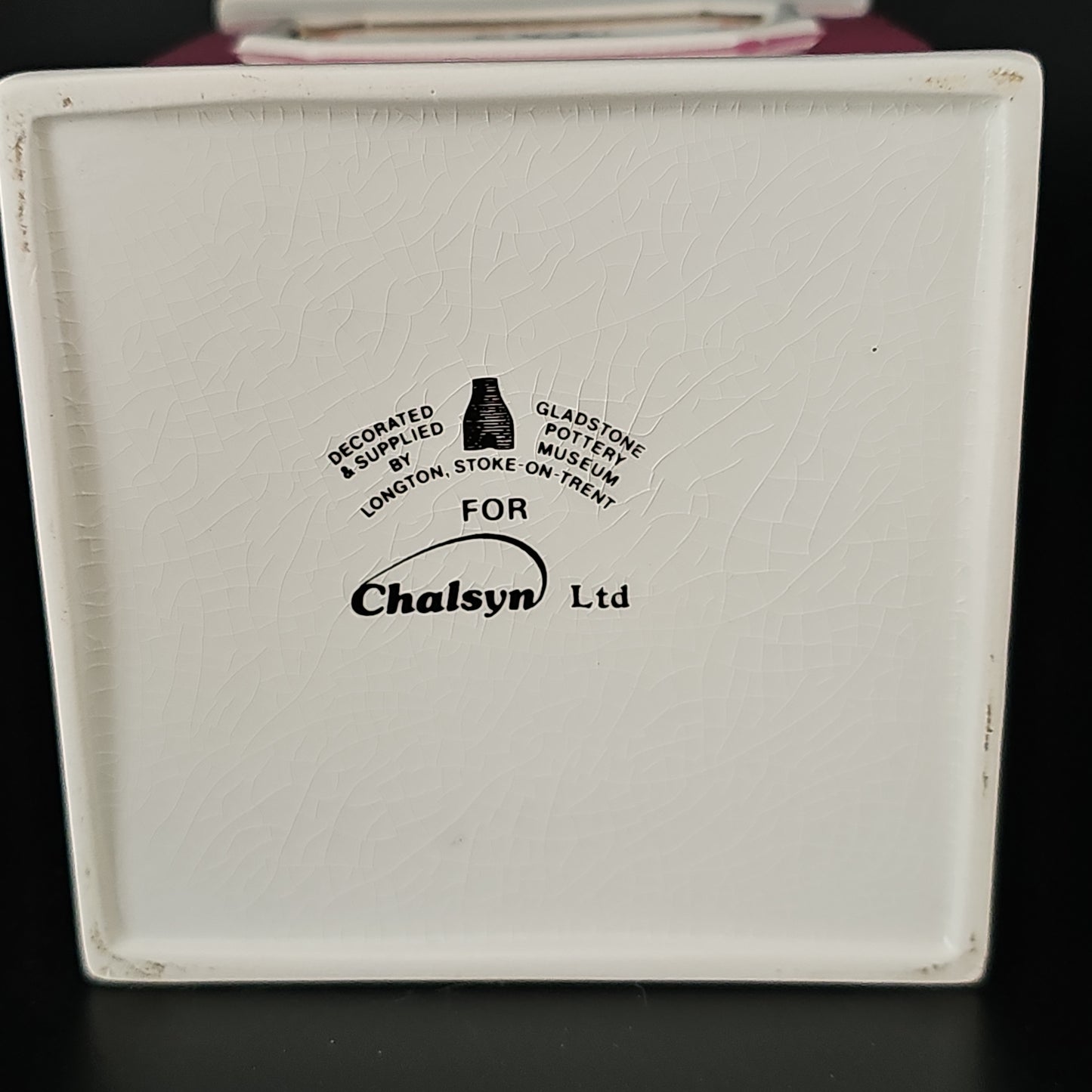 Rare Antique Style Gladstone Pottery Museum Chalsyn Ltd Apothecary Pharmacy Jar. Ext RHEI