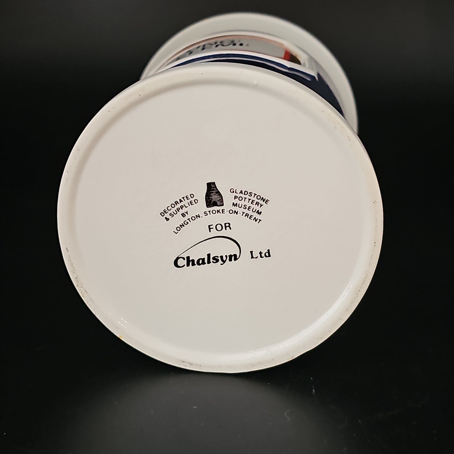 Rare Antique Style Gladstone Pottery Museum Chalsyn Ltd Apothecary Pharmacy Jar. Ung Elemi