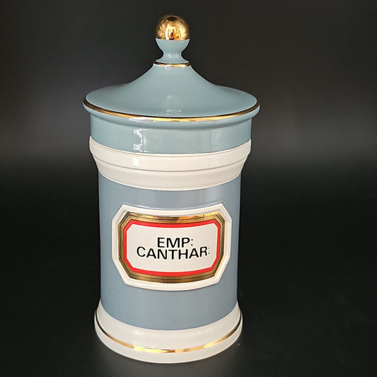 Rare Antique Style Gladstone Pottery Museum Chalsyn Ltd Apothecary Pharmacy Jar. Emp Cantthar