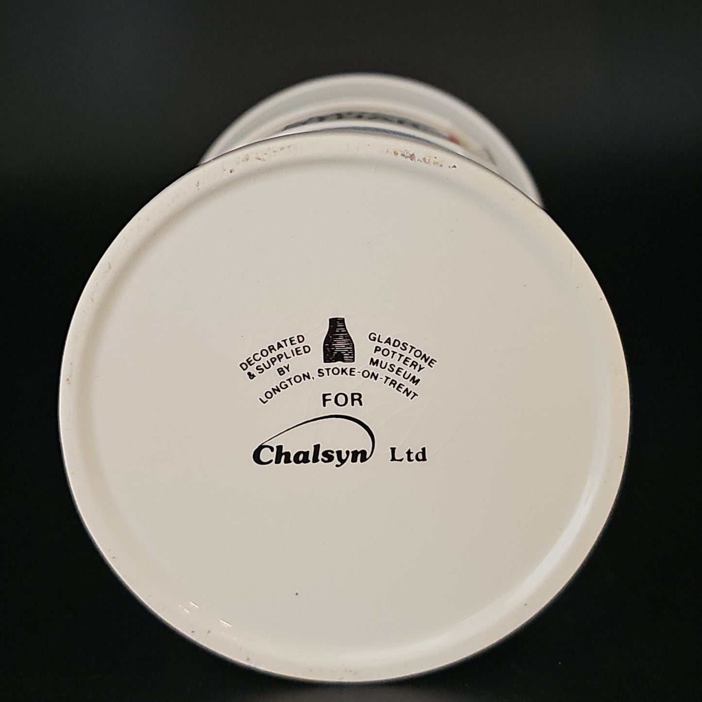Rare Antique Style Gladstone Pottery Museum Chalsyn Ltd Apothecary Pharmacy Jar. Emp Cantthar
