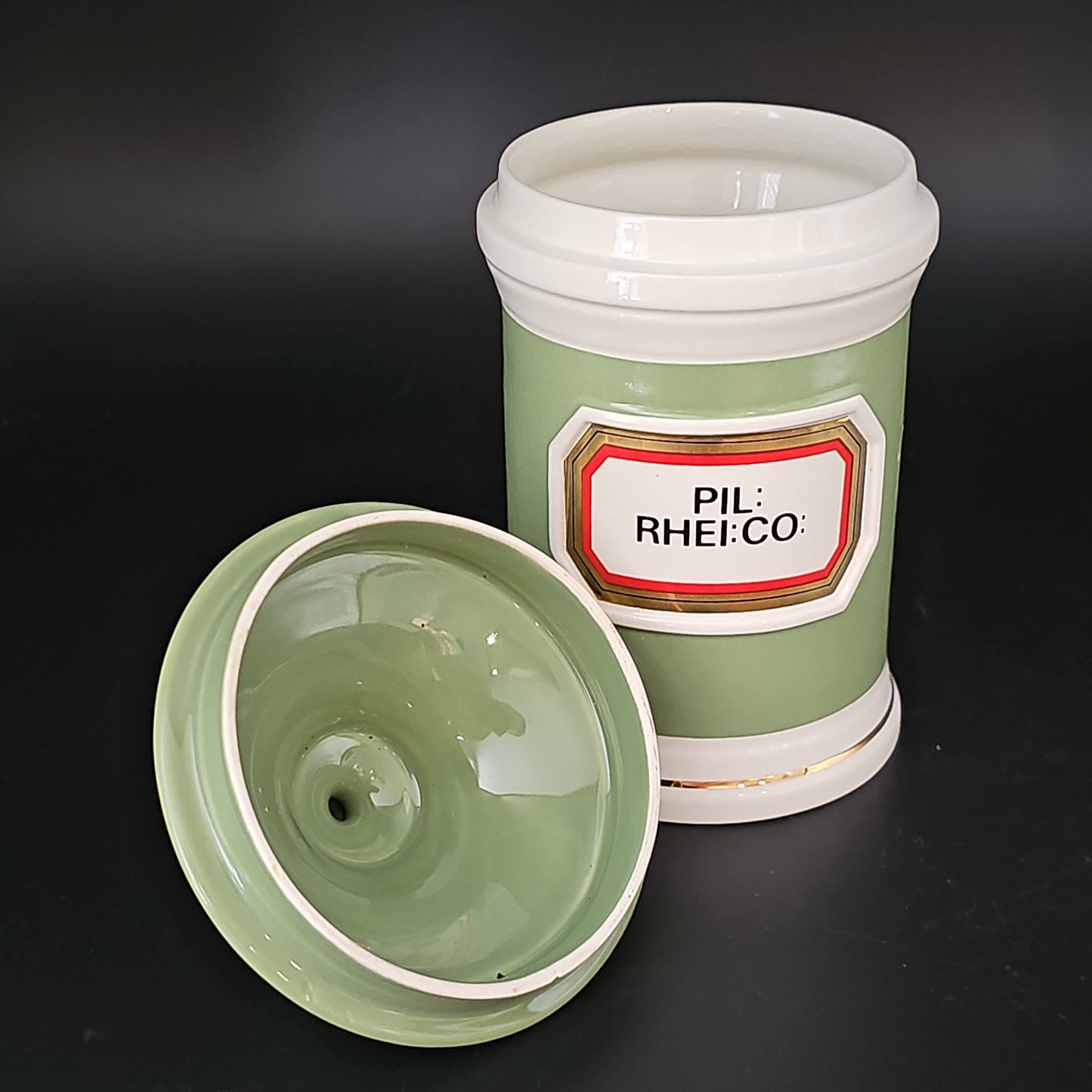 Rare Antique Style Gladstone Pottery Museum Chalsyn Ltd Apothecary Pharmacy Jar.PIL RHEI CO