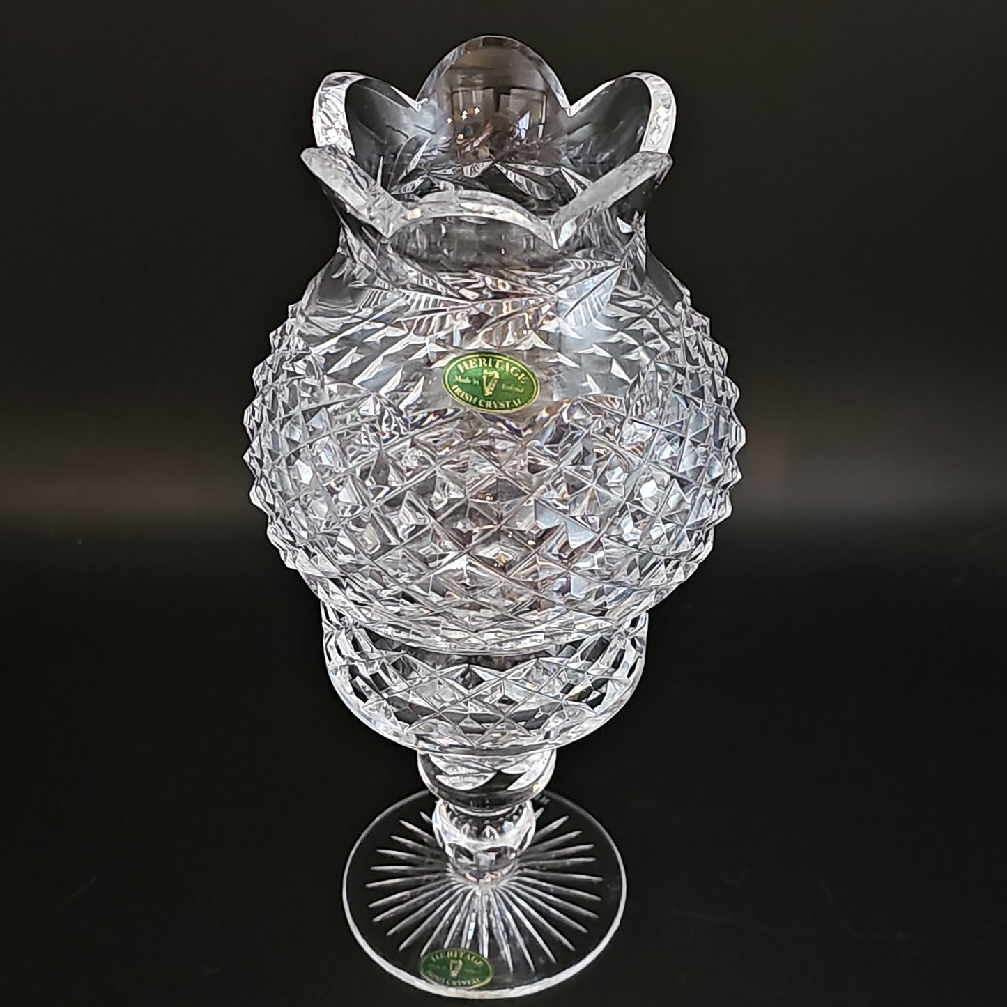 Heritage Irish Crystal Scalloped Candle Lamp