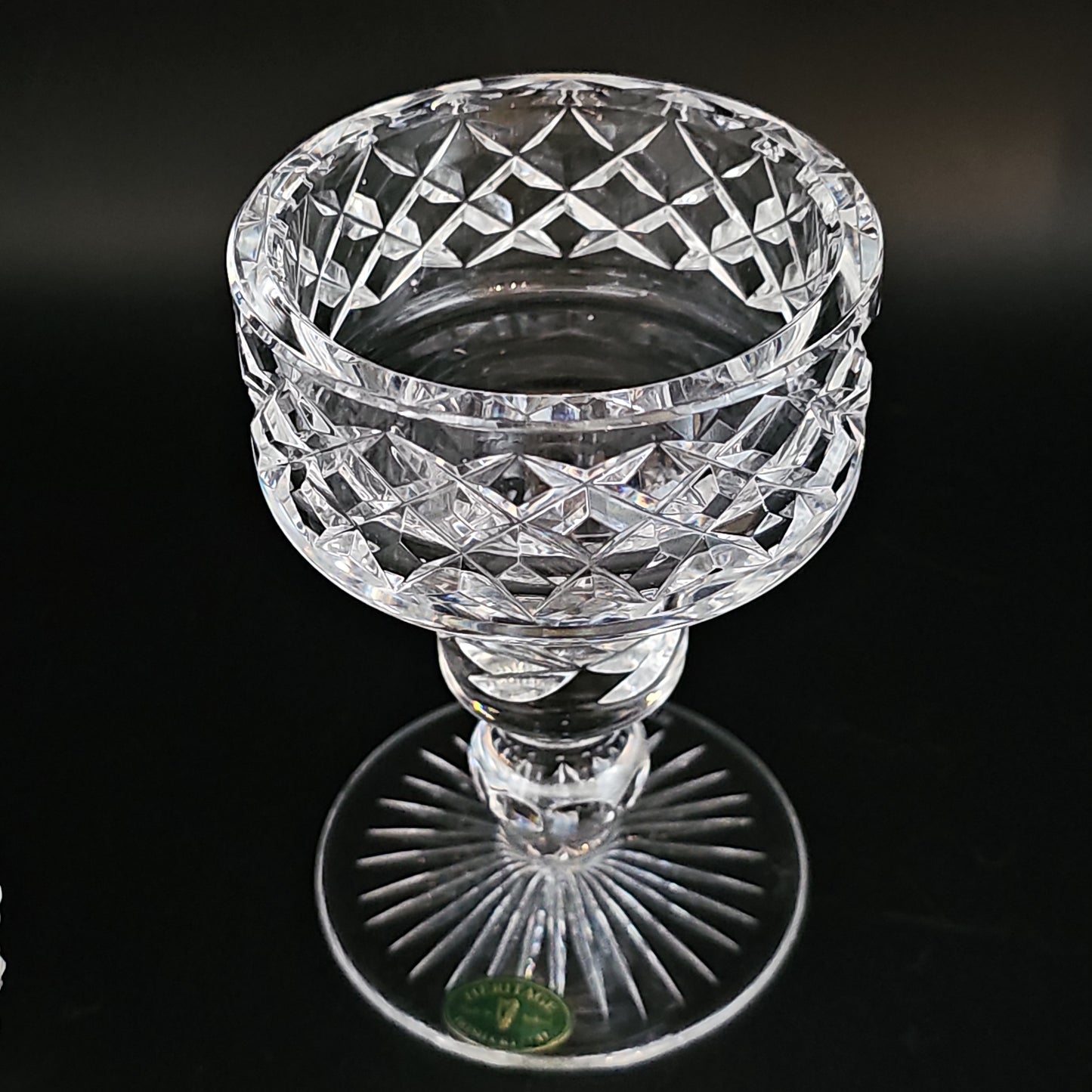 Heritage Irish Crystal Scalloped Candle Lamp