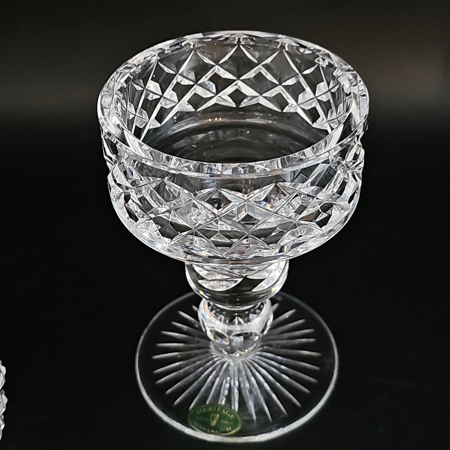 Heritage Irish Crystal Scalloped Candle Lamp