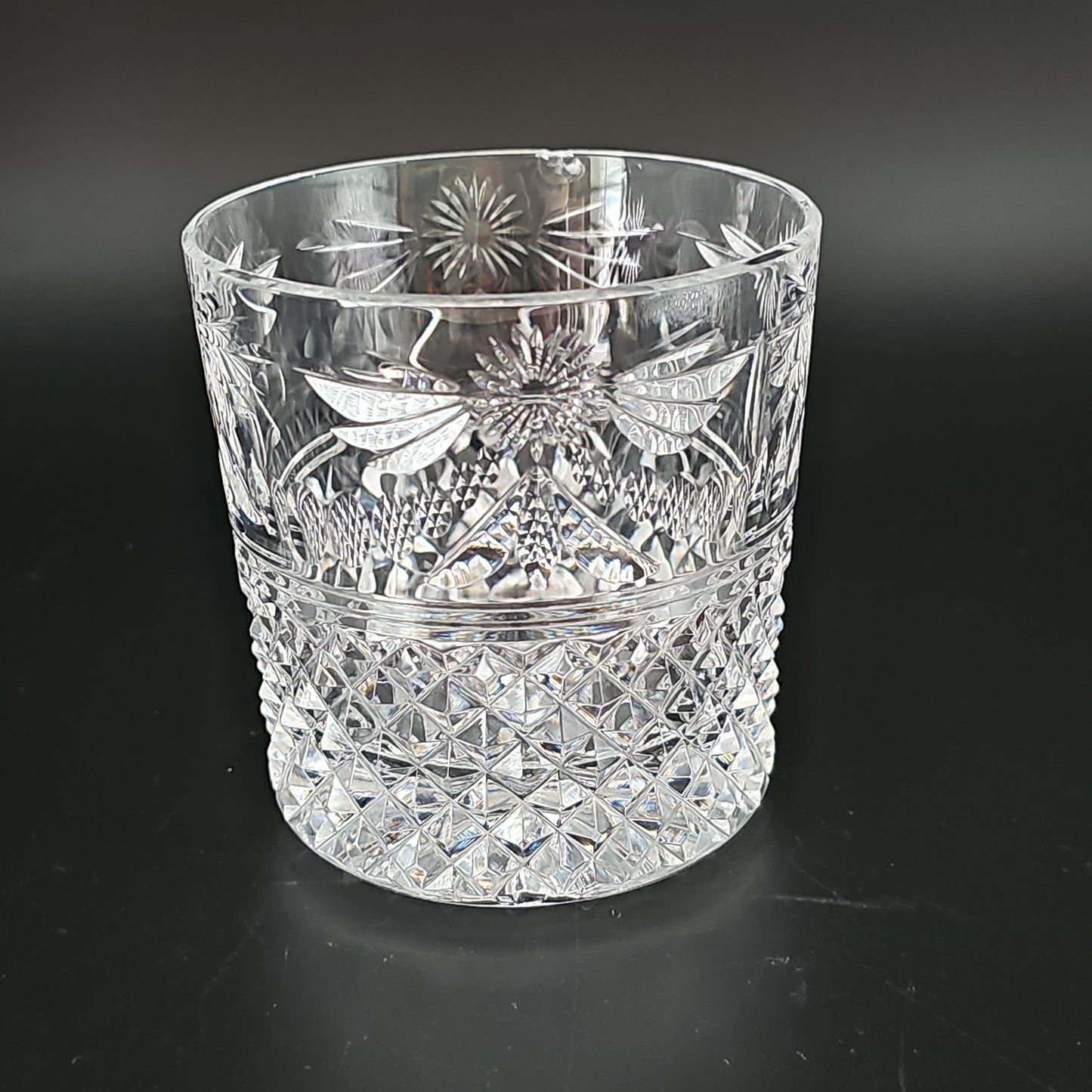 Stuart Crystal Beaconsfield Pattern single Tumbler. 10oz