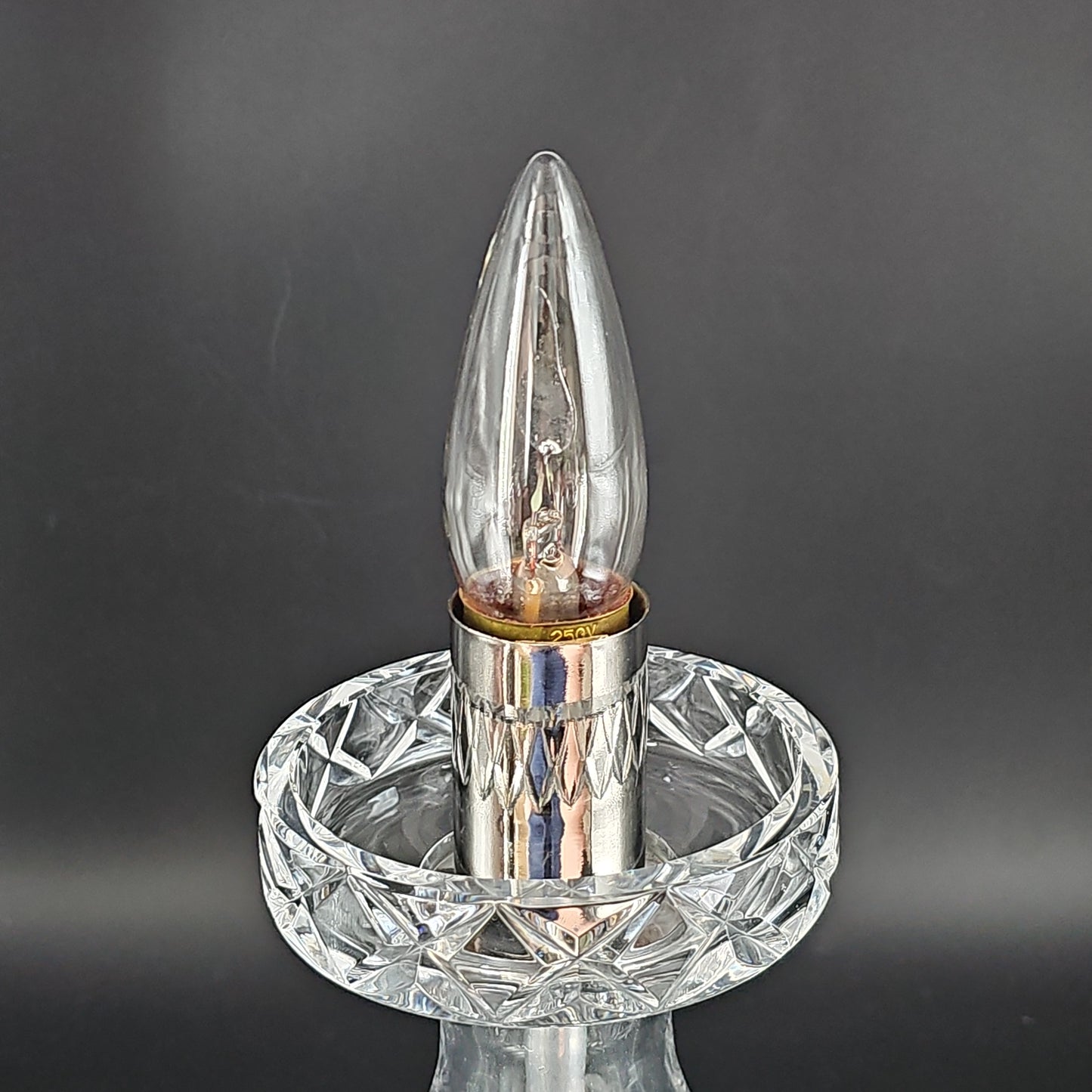 Vintage Crystal Table Lamp. 28cm