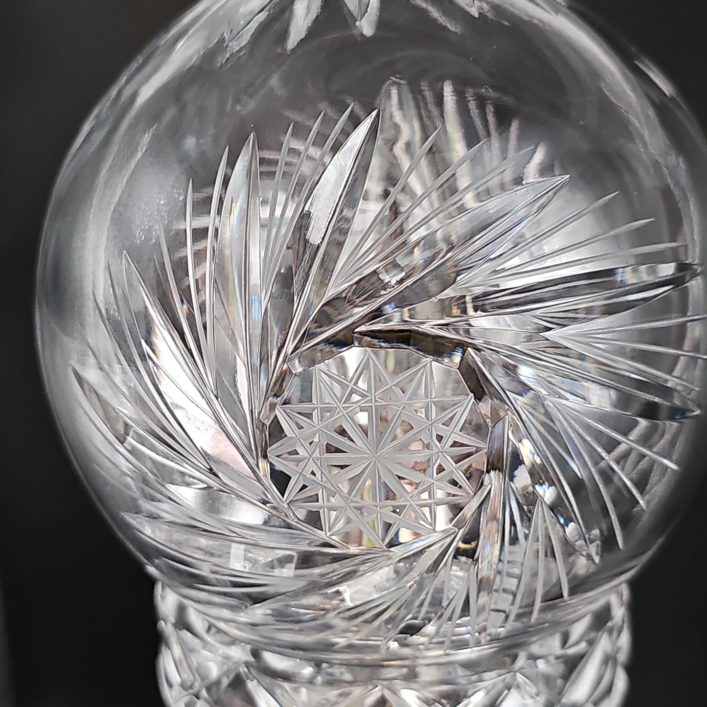 Vintage Crystal Table Lamp. 28cm