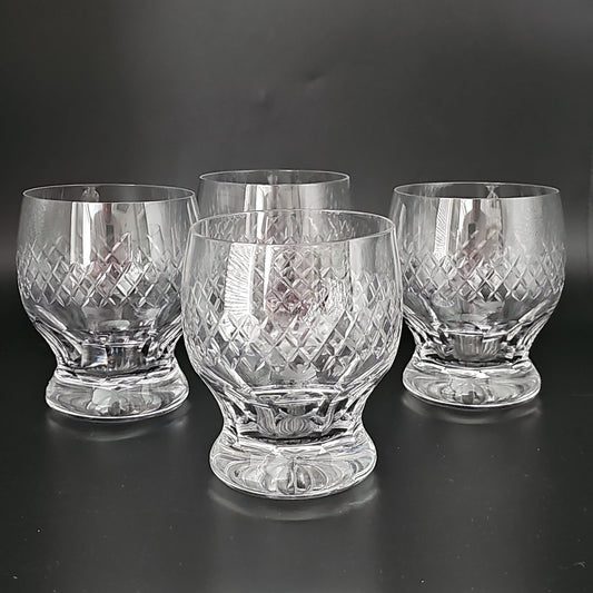 Vintage set of 4 Crystal Tumblers 350ml / 12oz