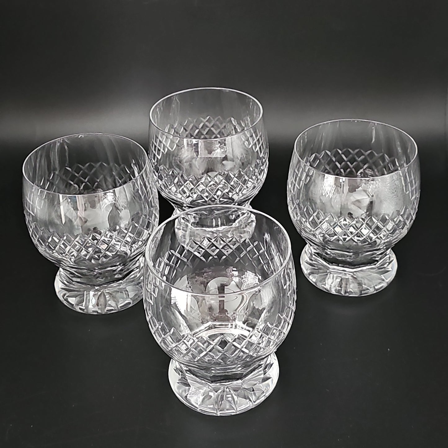 Vintage set of 4 Crystal Tumblers 350ml / 12oz