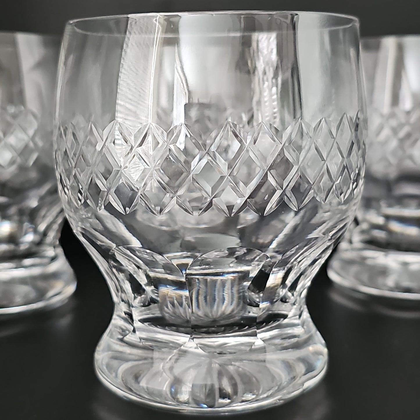 Vintage set of 4 Crystal Tumblers 350ml / 12oz