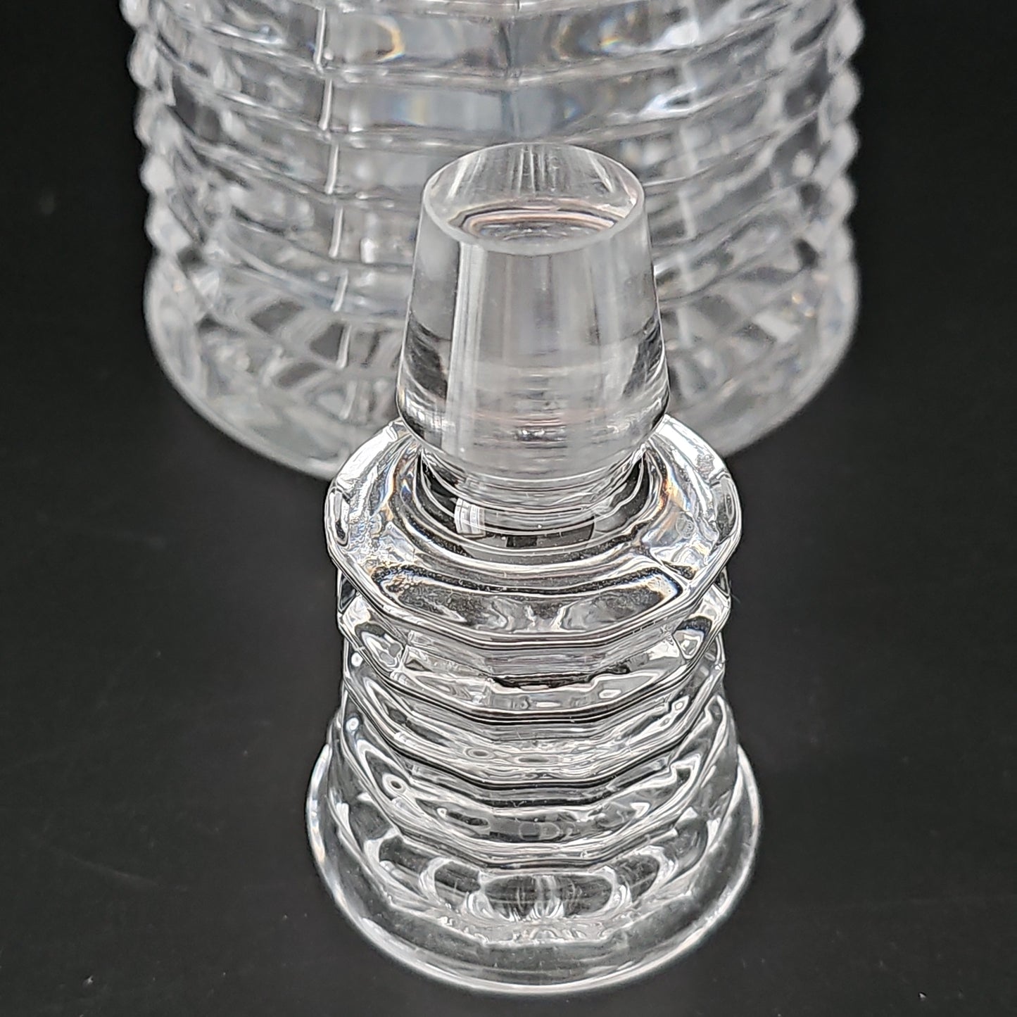 Vintage Blade Bohemian Crystal Decanter