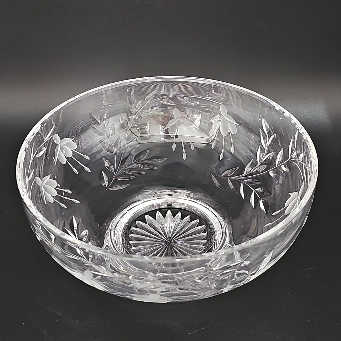 Stuart Crystal Cascade Pattern bowl 20cm