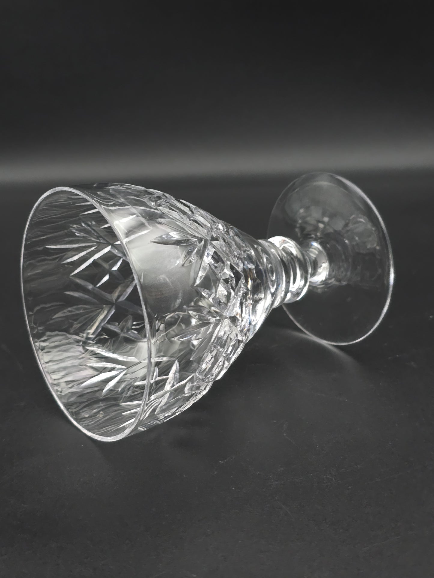 Royal Doulton Georgian Pattern set of 6 Crystal Wine goblets 250ml