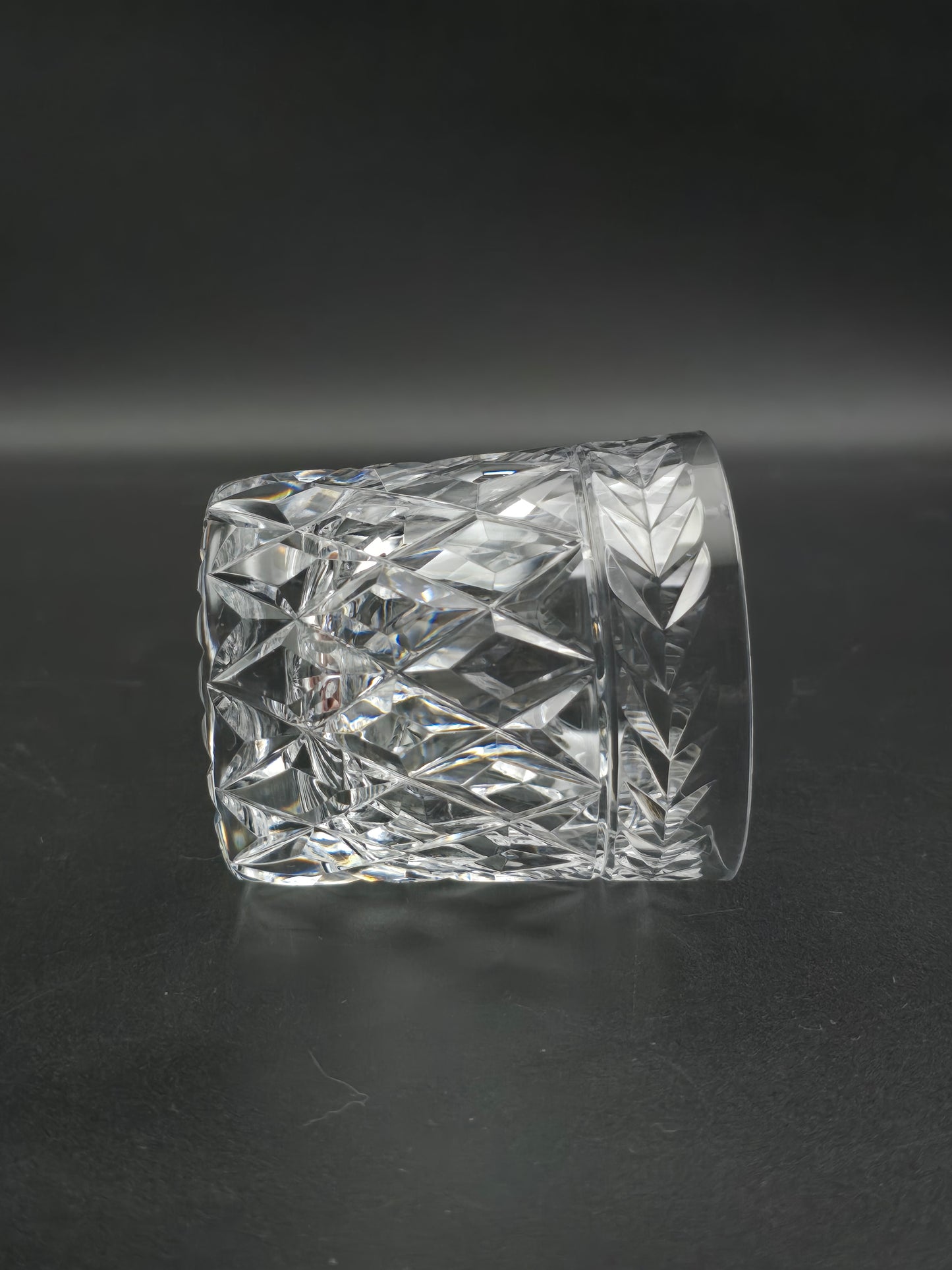 Set of 4 Stuart Crystal Cheltenham Pattern Crystal Tumblers. 7oz