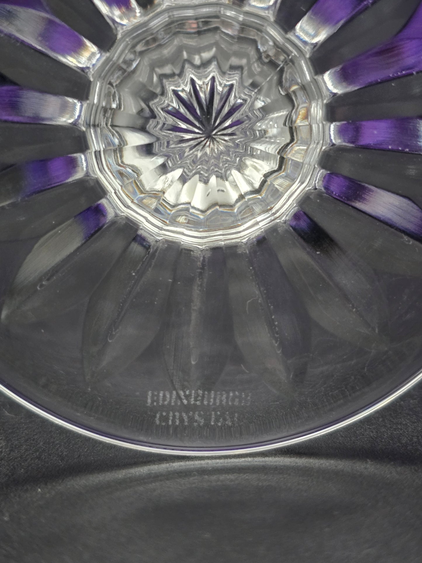 Set of 6 Edinburgh Crystal Wine Glasses – Lomond Pattern – Boxed – 200ml – Knopped Stem – Made in Scotland