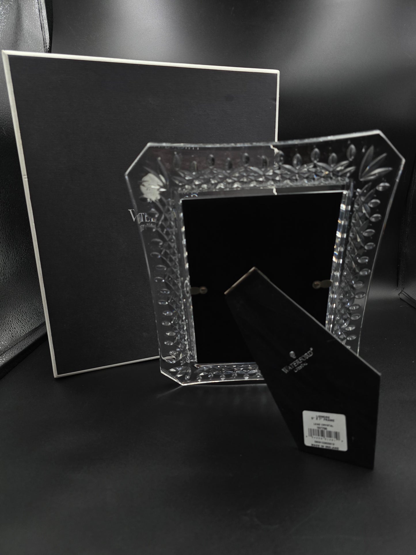 Waterford Lismore Large  5x7 Crystal Photo Frame in Original Box – Made in Ireland – Perfect Wedding or Anniversary Gift