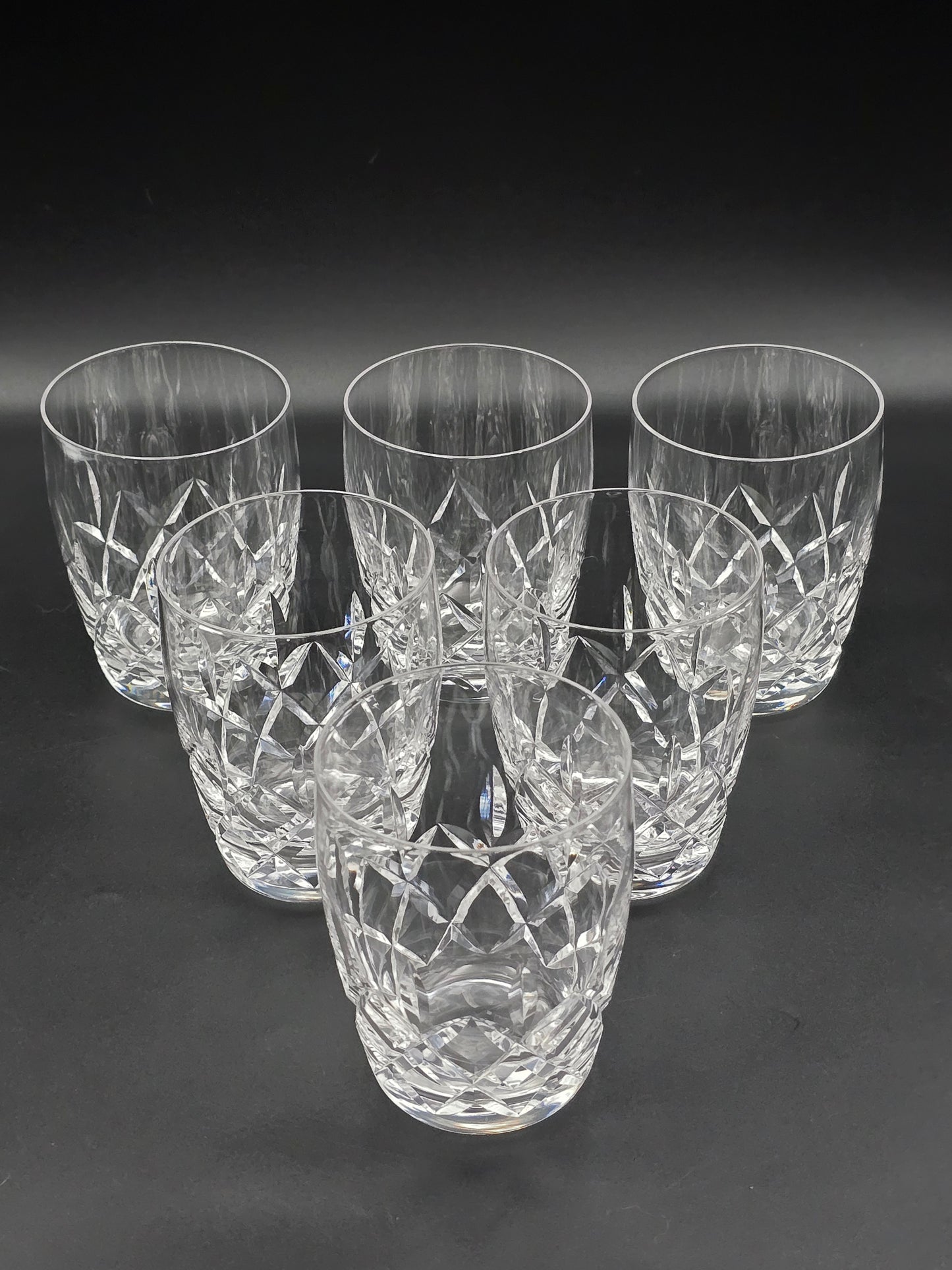 Set of 6 Vintage Stuart Crystal Tumblers – Glengarry Pattern | 10oz | Made in England