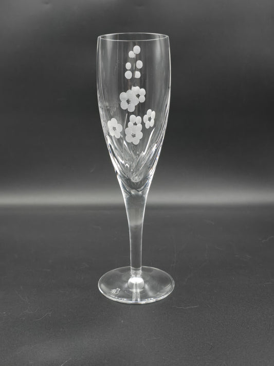 Single Royal Doulton Chelsea Pattern Crystal Champagne Flute.  200ml