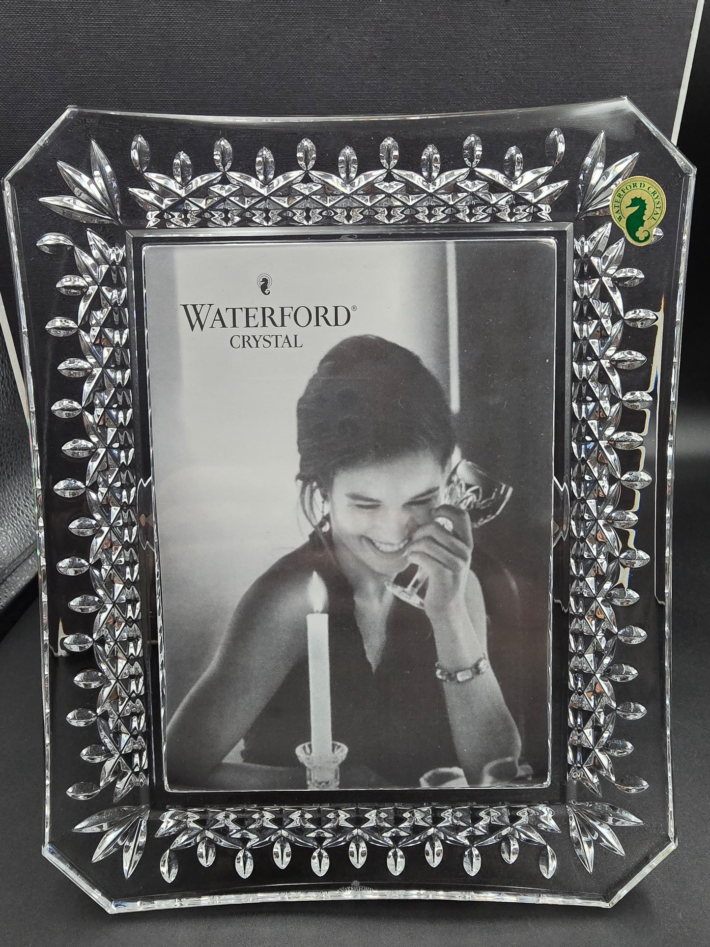 Waterford Lismore Large  5x7 Crystal Photo Frame in Original Box – Made in Ireland – Perfect Wedding or Anniversary Gift