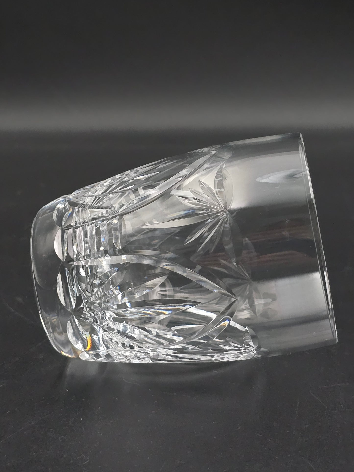 Set of 6 Webb Corbett Gothic Pattern Crystal tumblers. 10oz