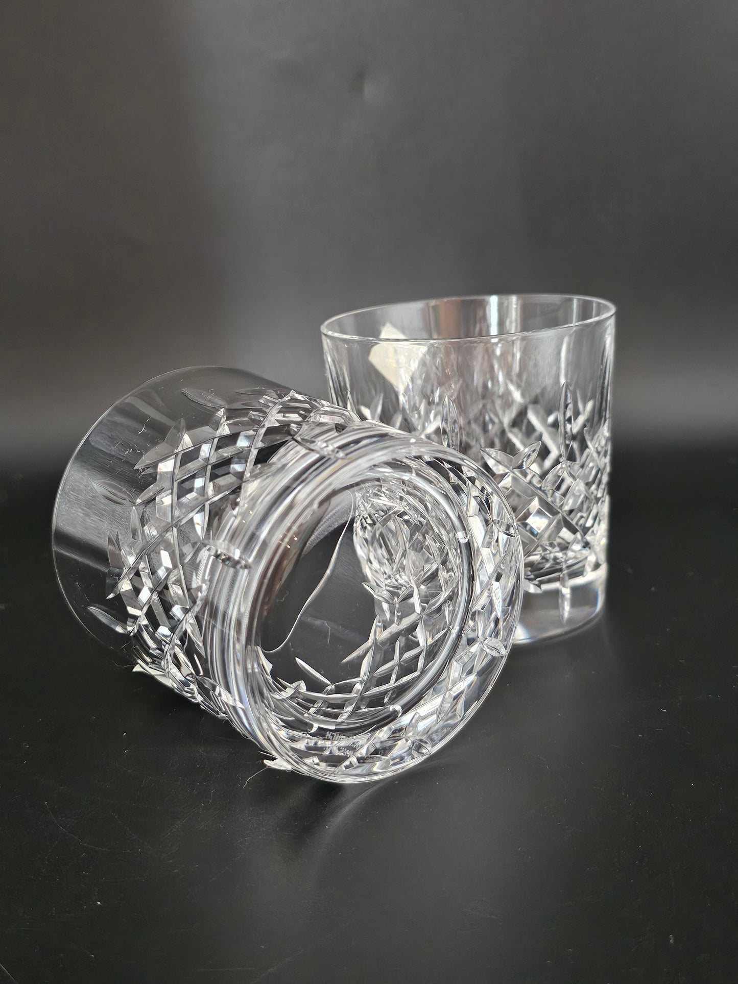 Pair of Edinburgh Crystal Appin Pattern Tumblers. 8oz